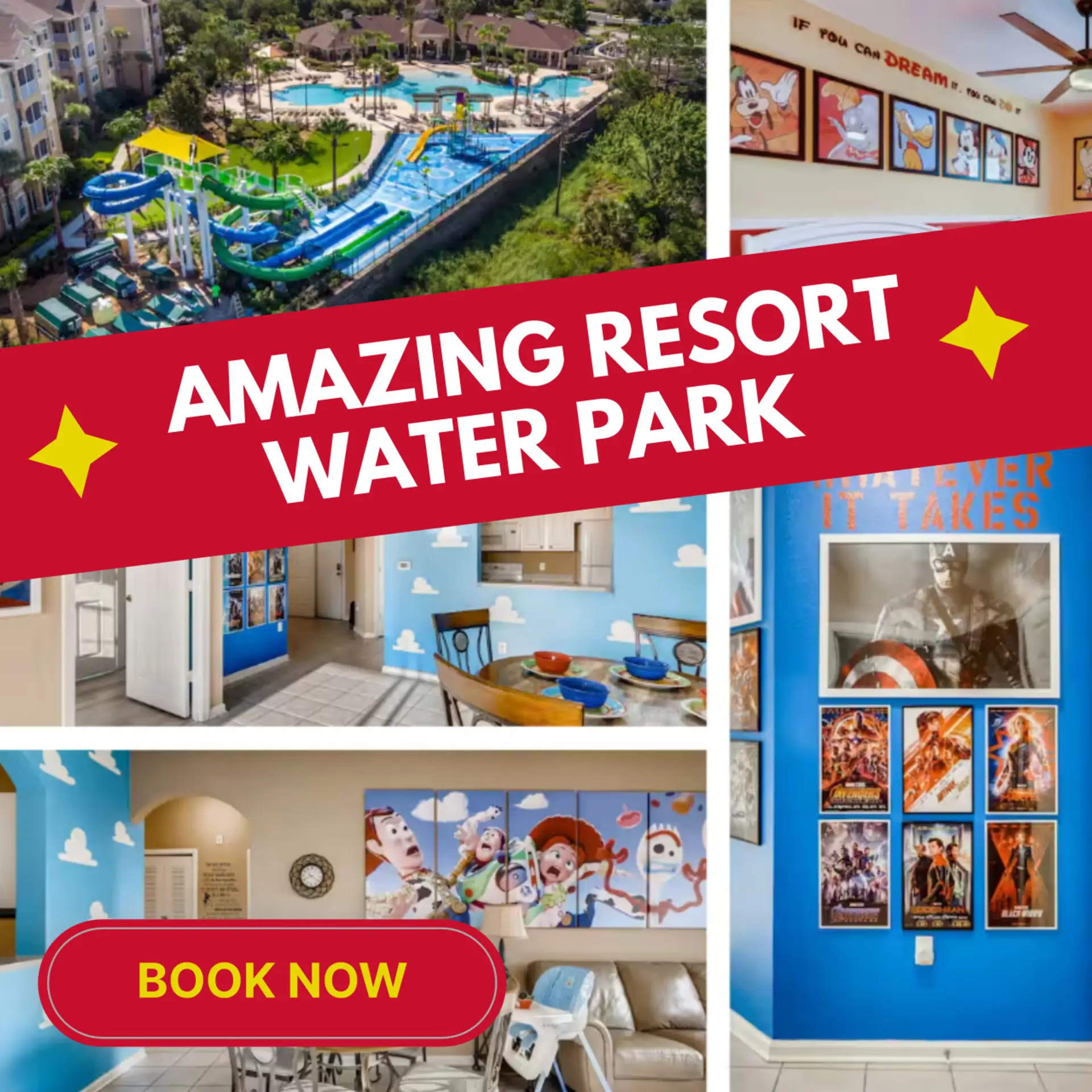 Experience the magic of Disney and create memories for a lifetime at your very own “Avenger's Retreat“