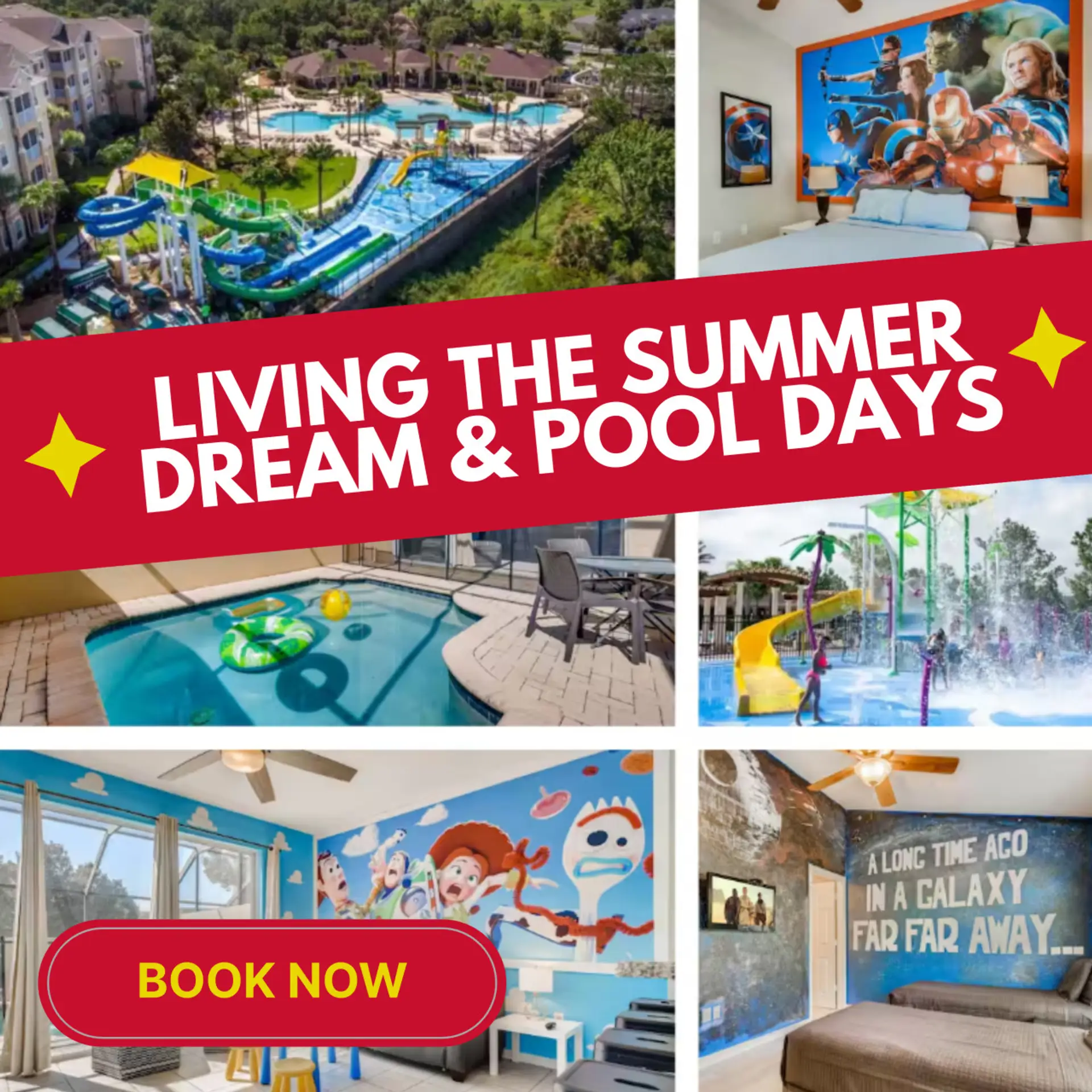 Amazing Themed Villa Near Disney- World-Class Amenities- Themed Room Kids Will Love- Private Pool- Backs to park for your kids to run around