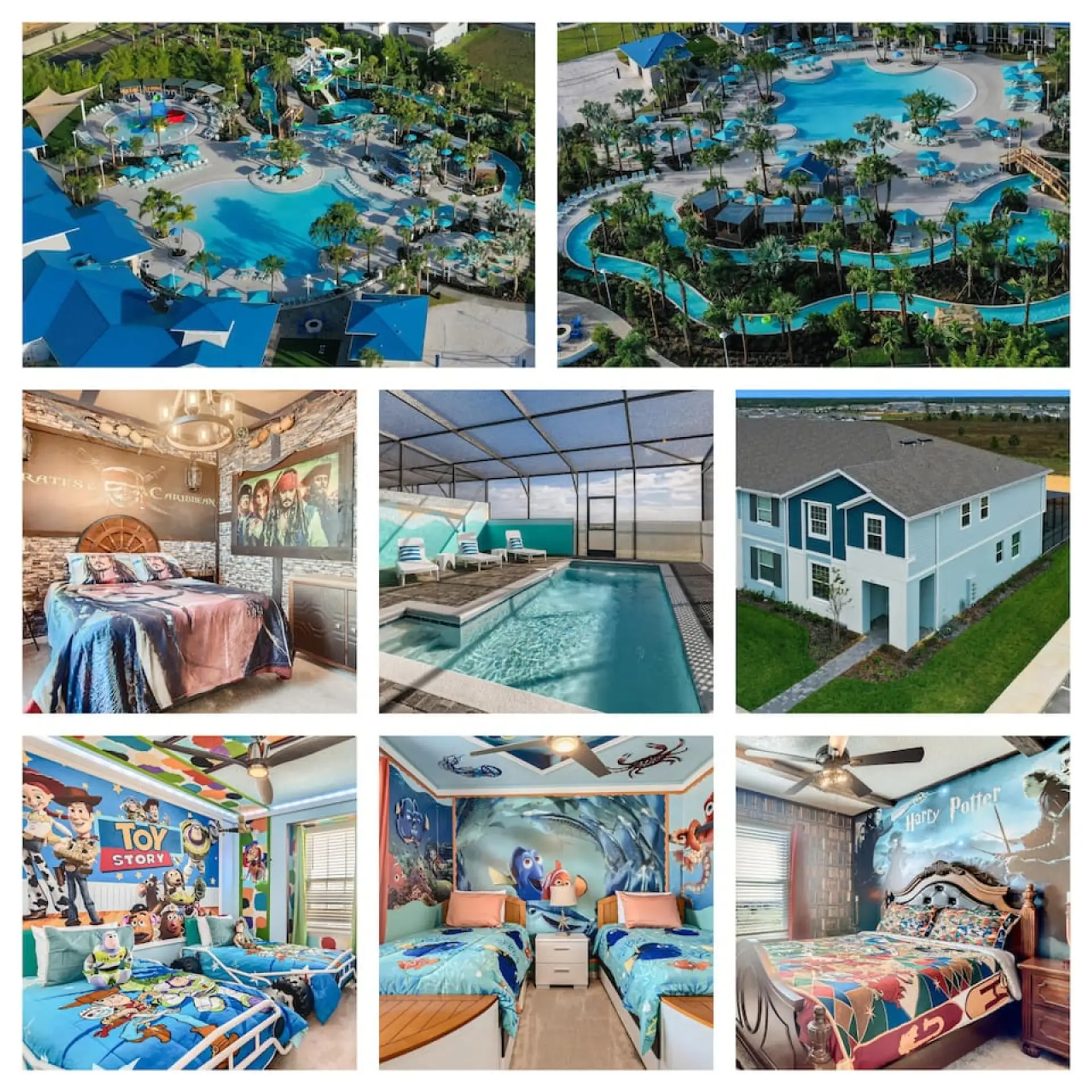 All rooms come with fun themes, and the Clubhouse is ready for you!