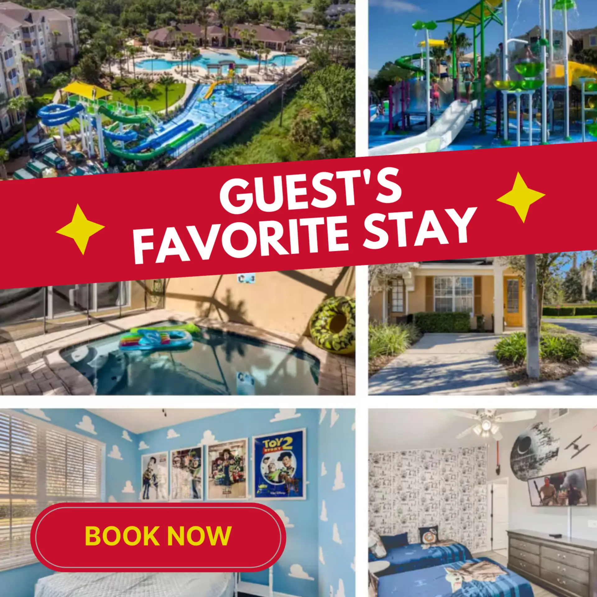 Newly Remodeled Villa with Amazing Themed Rooms and a Private Pool