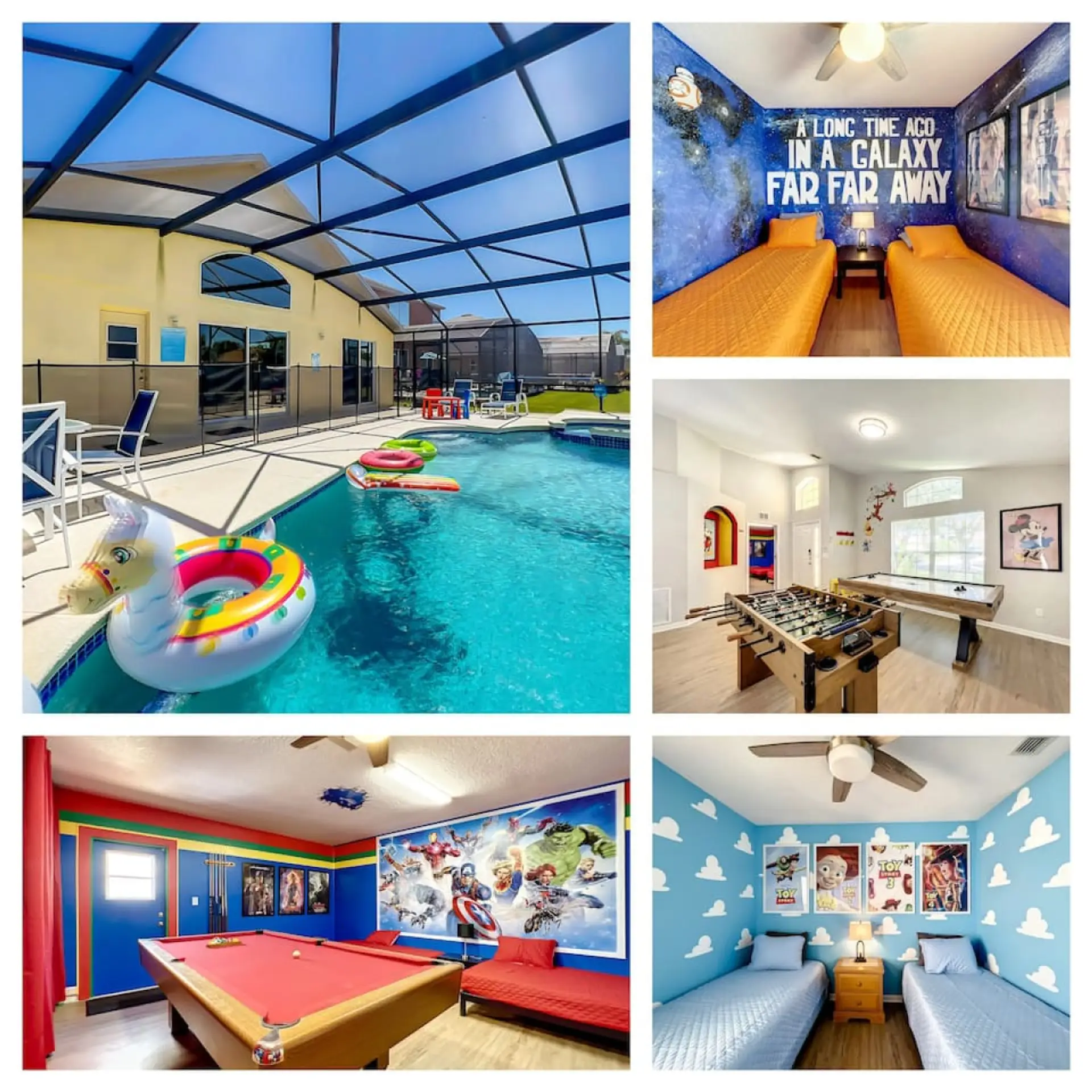 Amazing 5 Bedroom Single level home with 2 game rooms and a private pool/SPA
