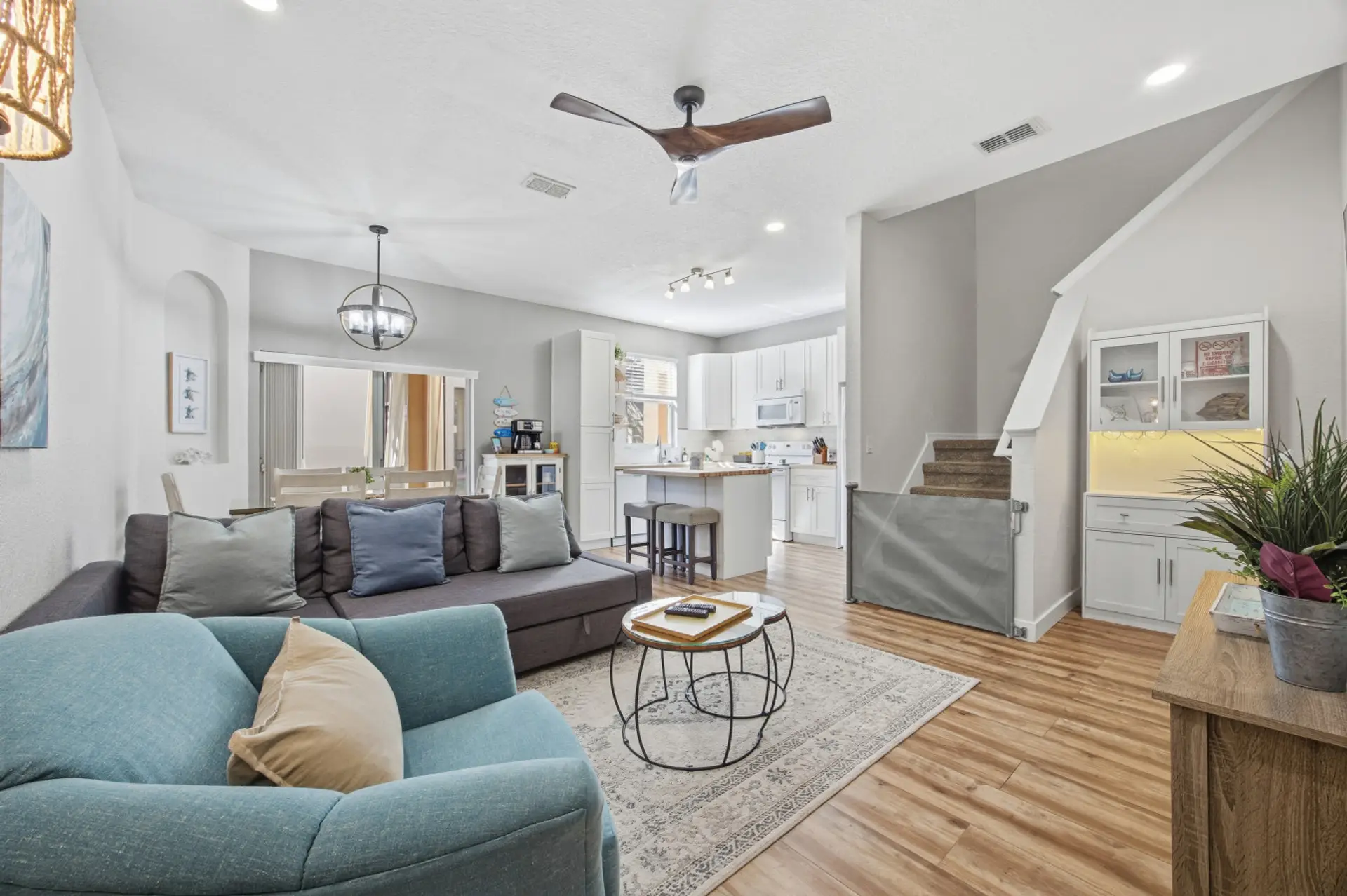 Relax in our Beautiful Living Area, perfect spot for Movie Nights