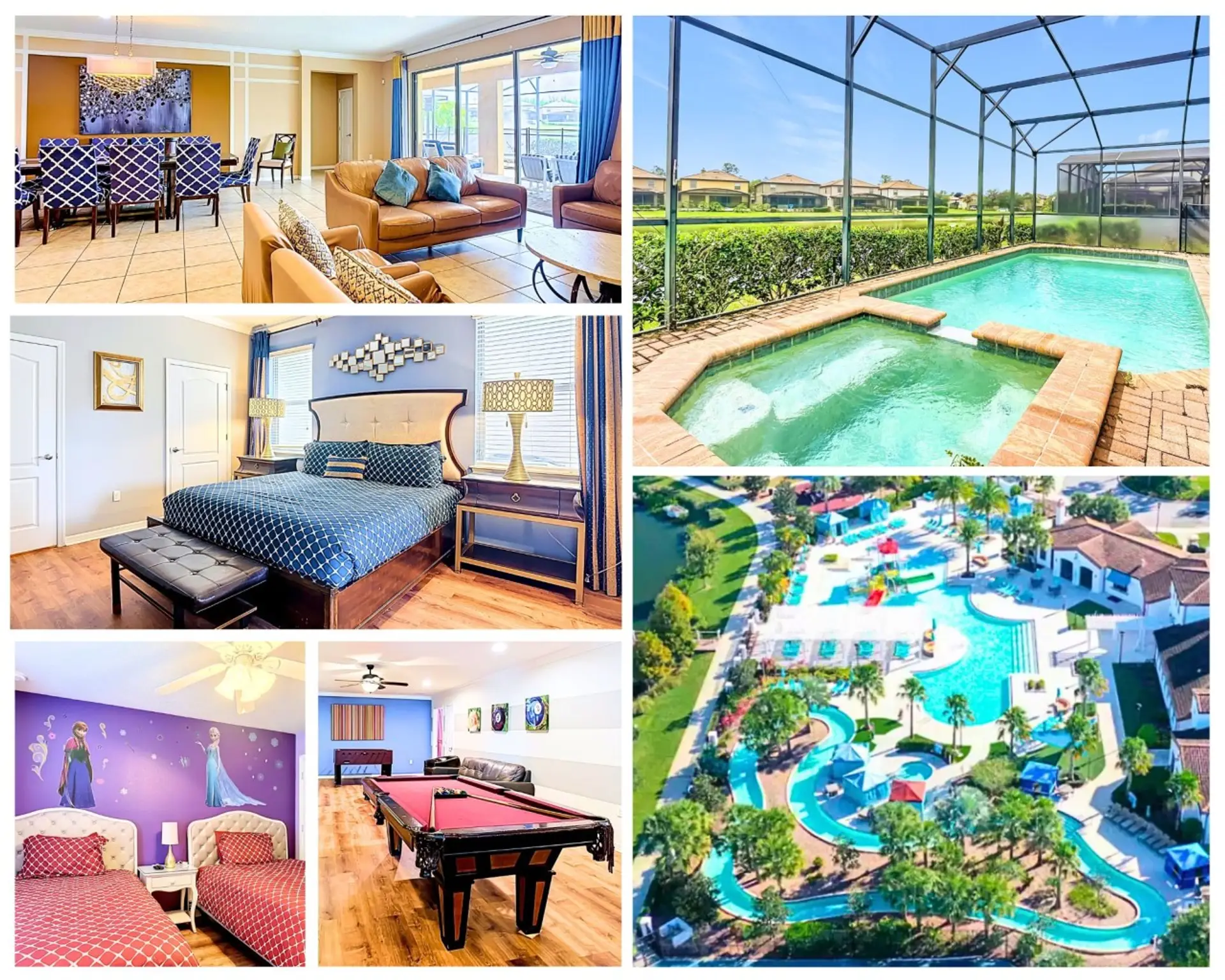Spacious home with game room & themed bedrooms