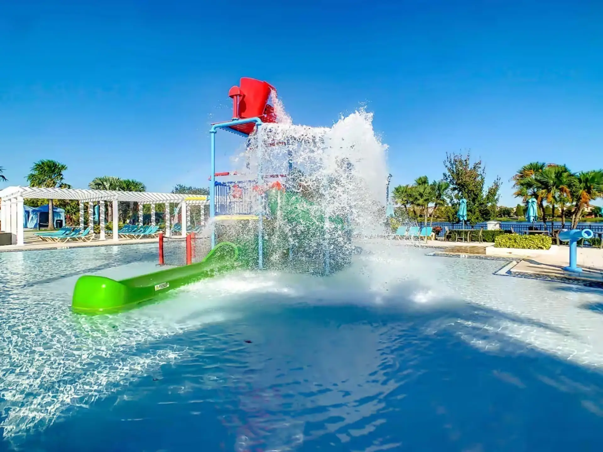 Splash around in the on-site water park, great for kids and families