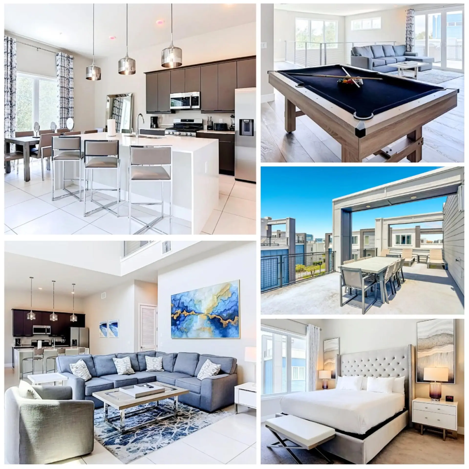 Modern vacation condo with stylish interiors
