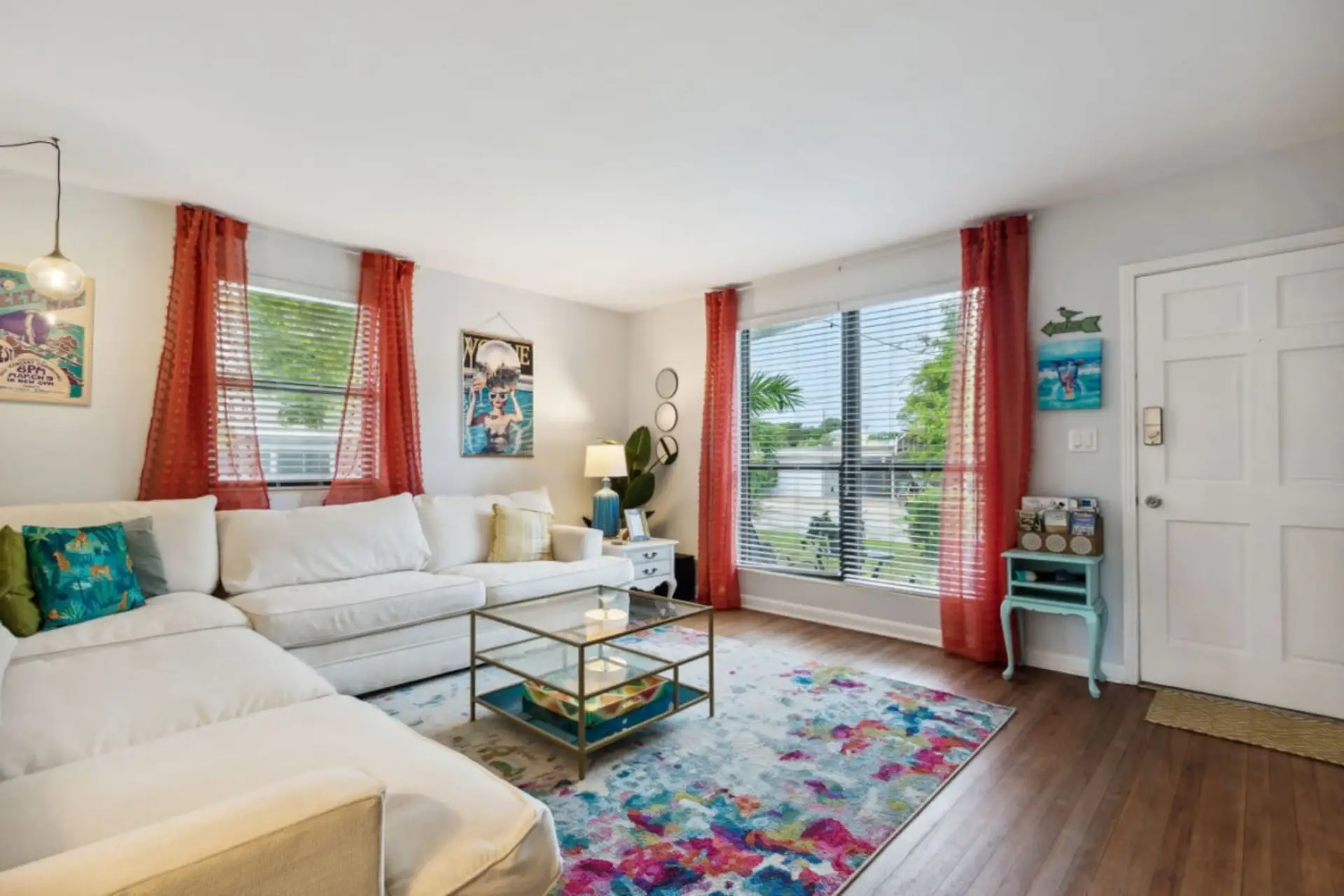 Living room with Smart TV.