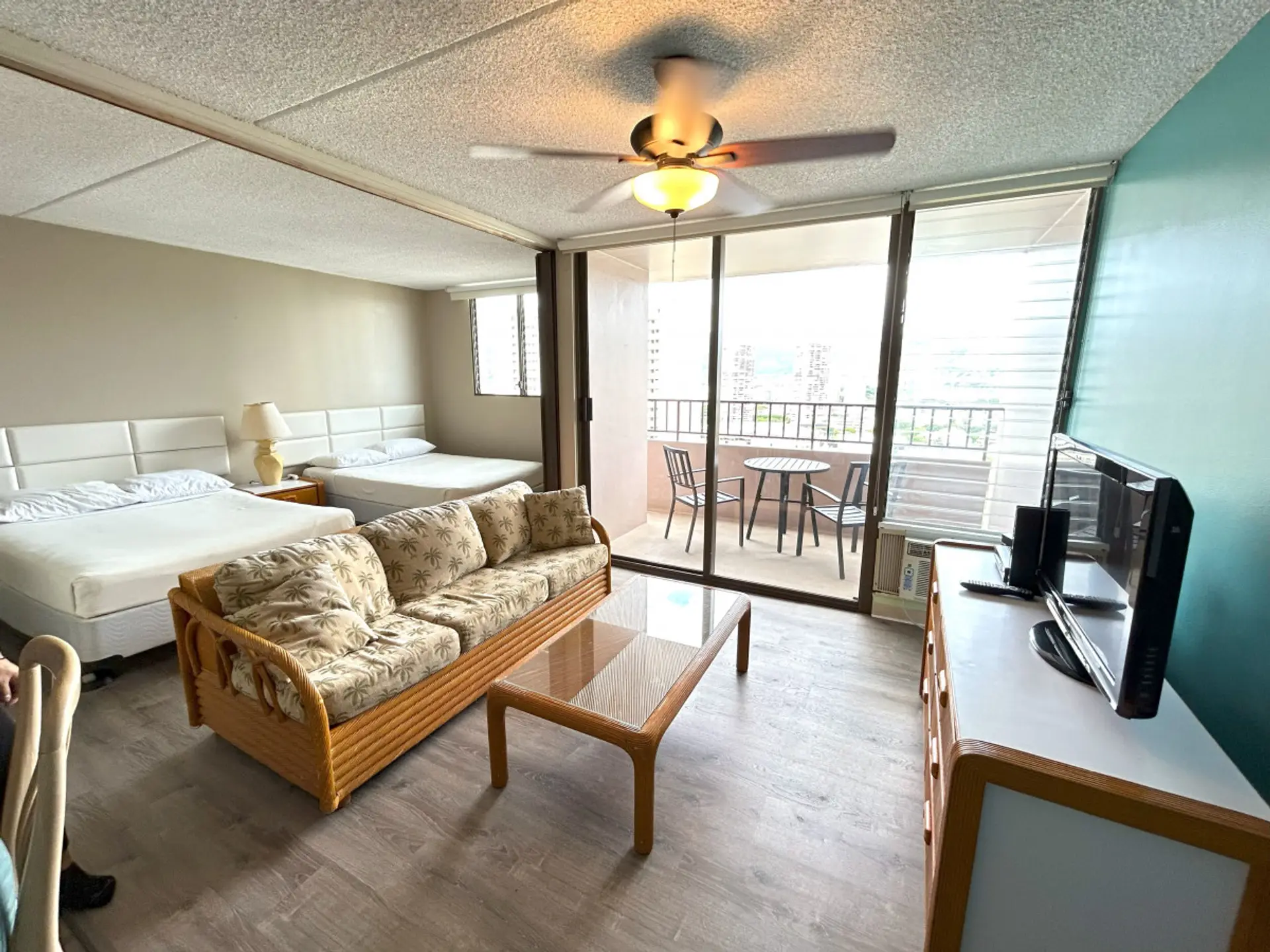 Spacious living room area