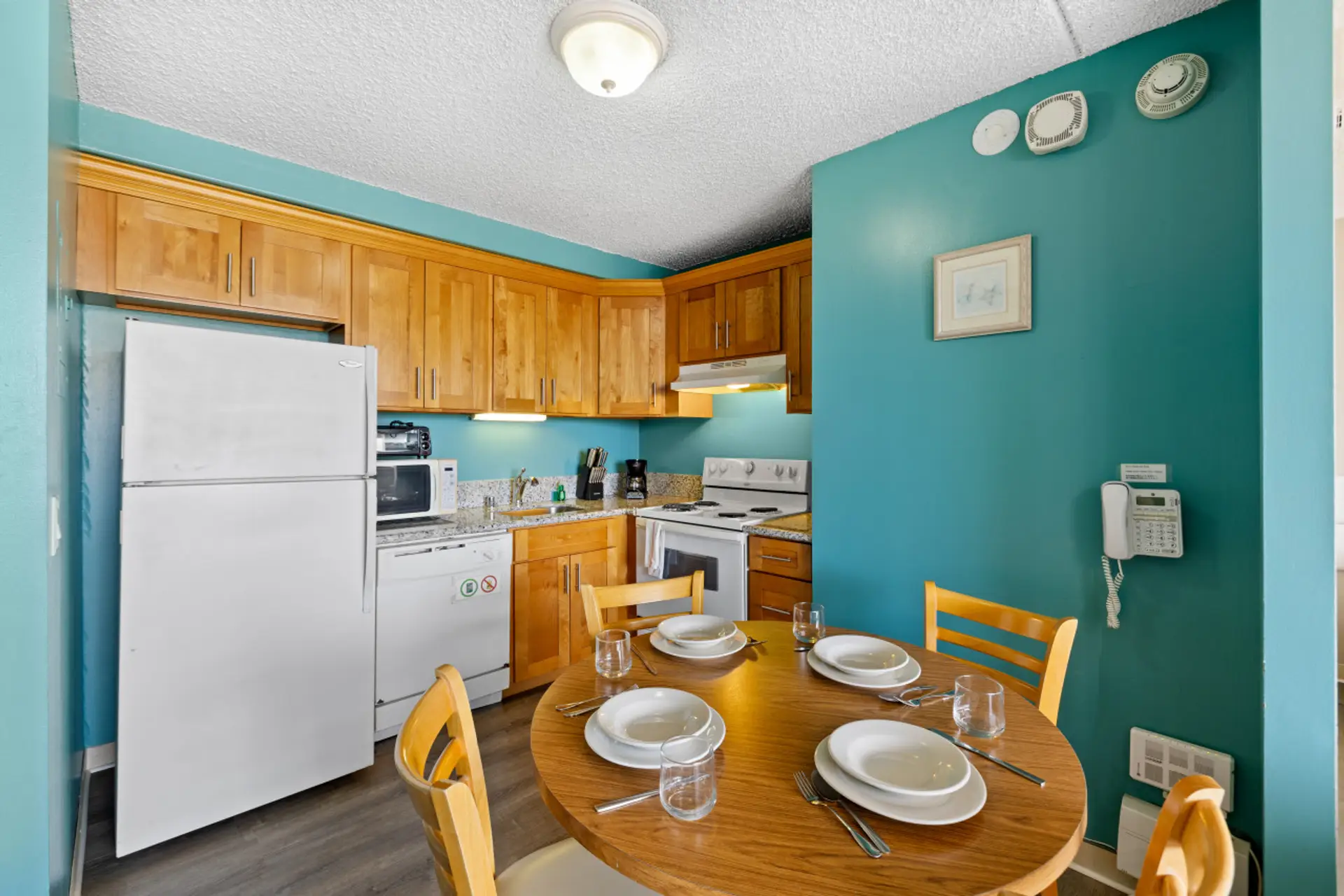 Kitchen and dining area