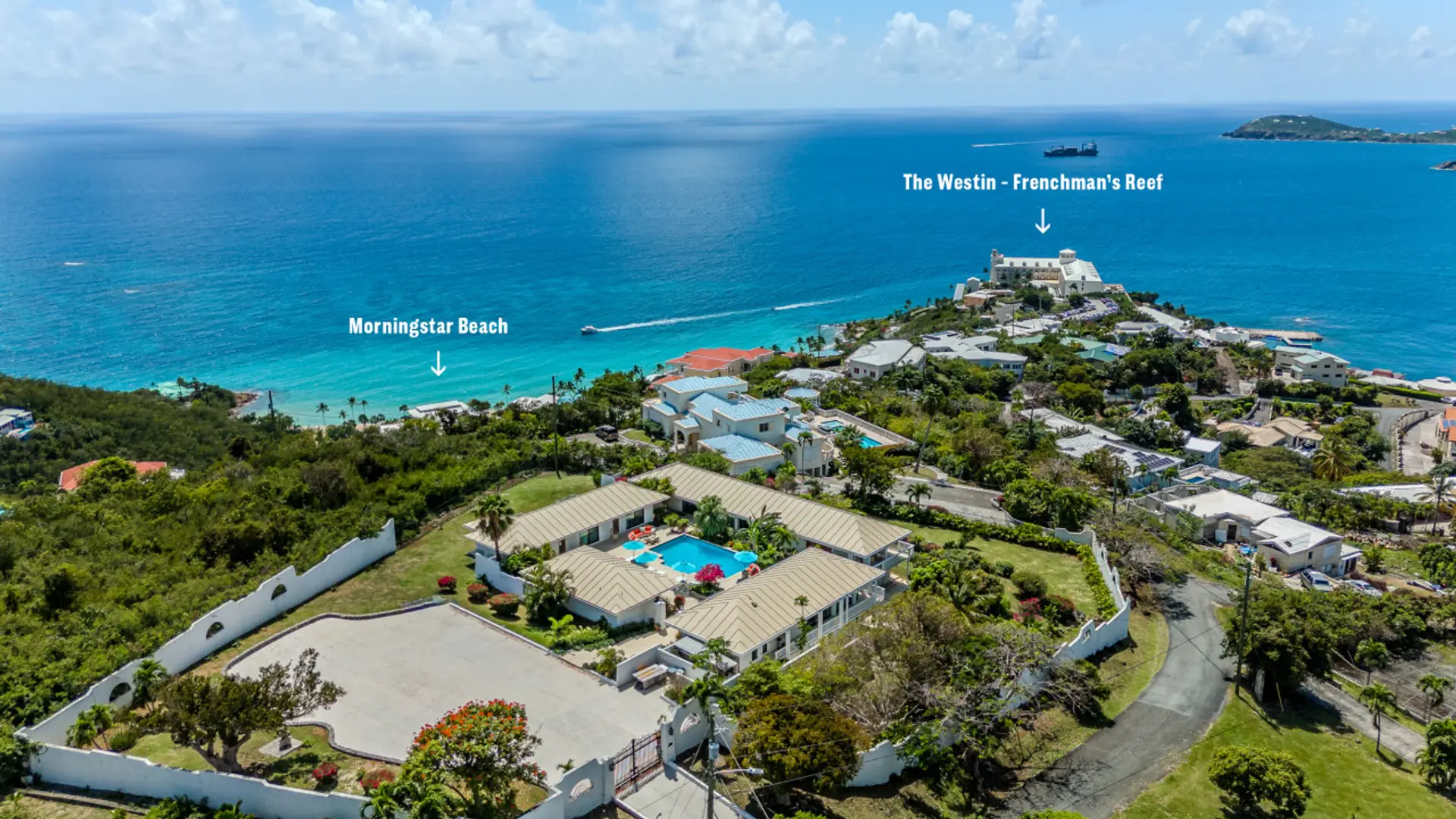 Only 5 mins drive to Morningstar Beach and The Westin Frenchman's Reef!