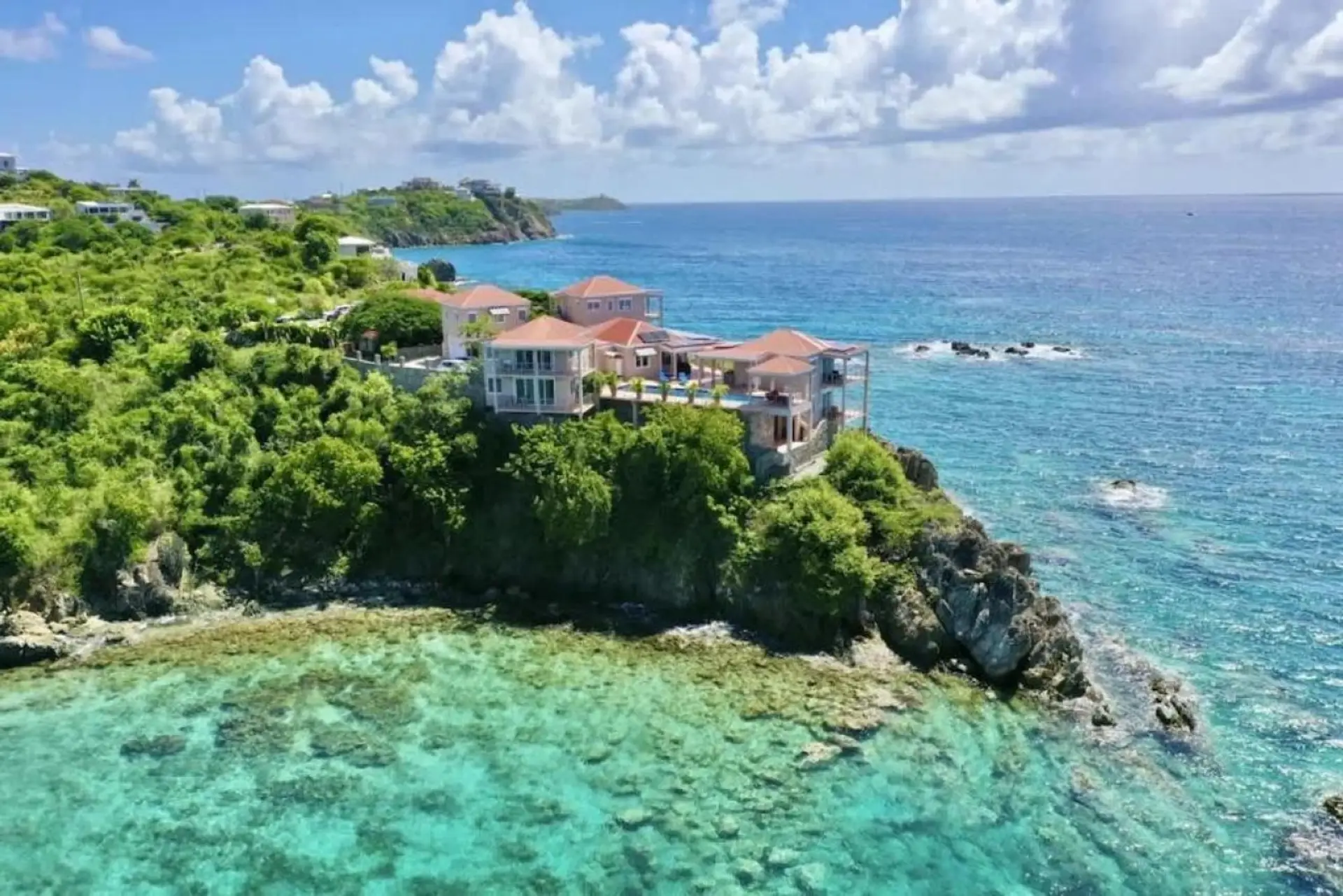 Bird’s-Eye View of Ocean Pointe Caribe Villa & Grounds