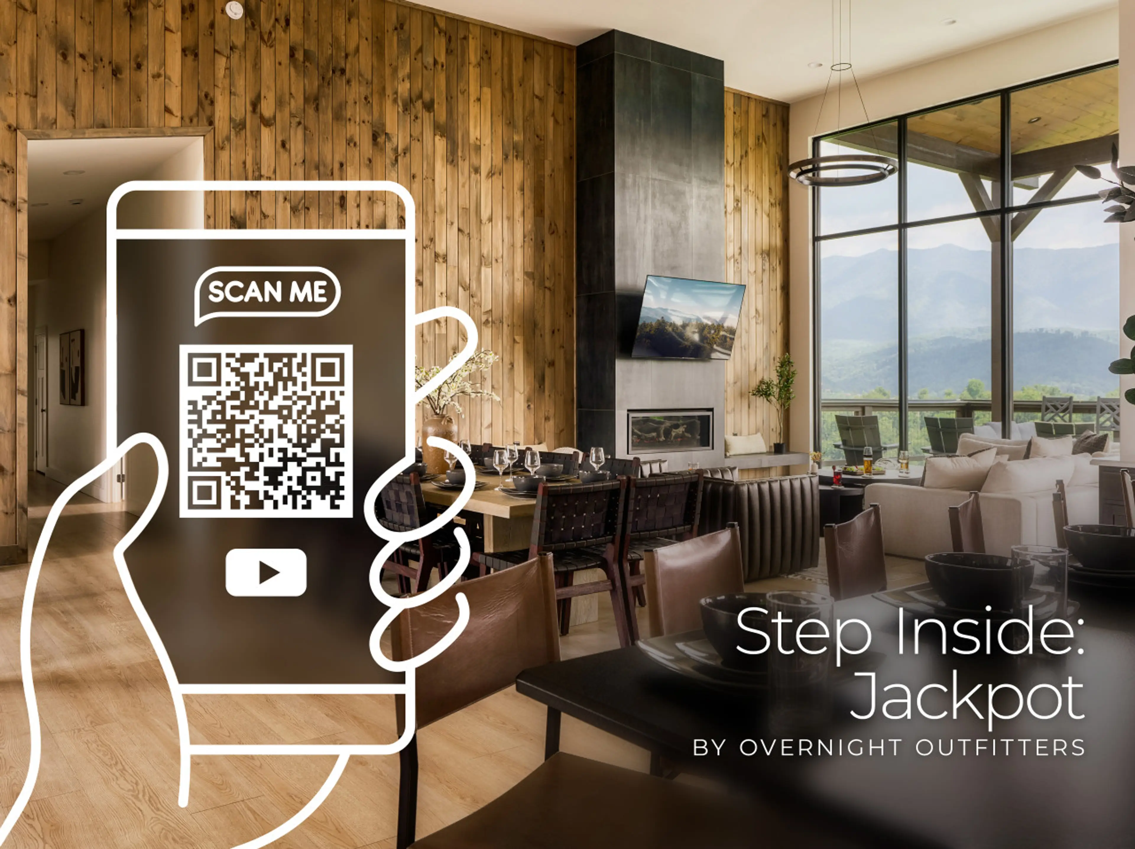 Scan the QR code or hold it down to walk through the property!