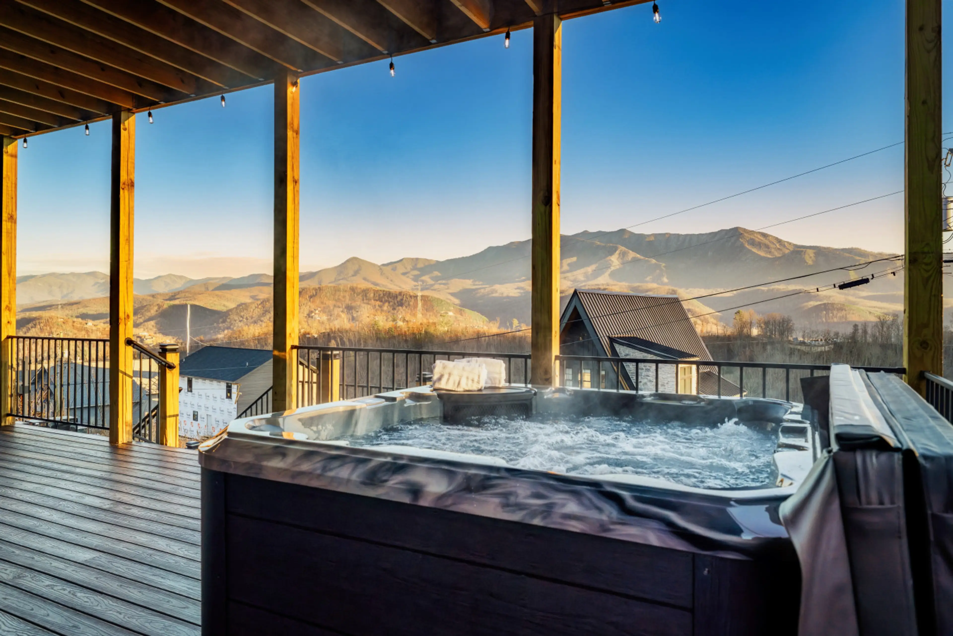 Incredible views right from the hot tub!