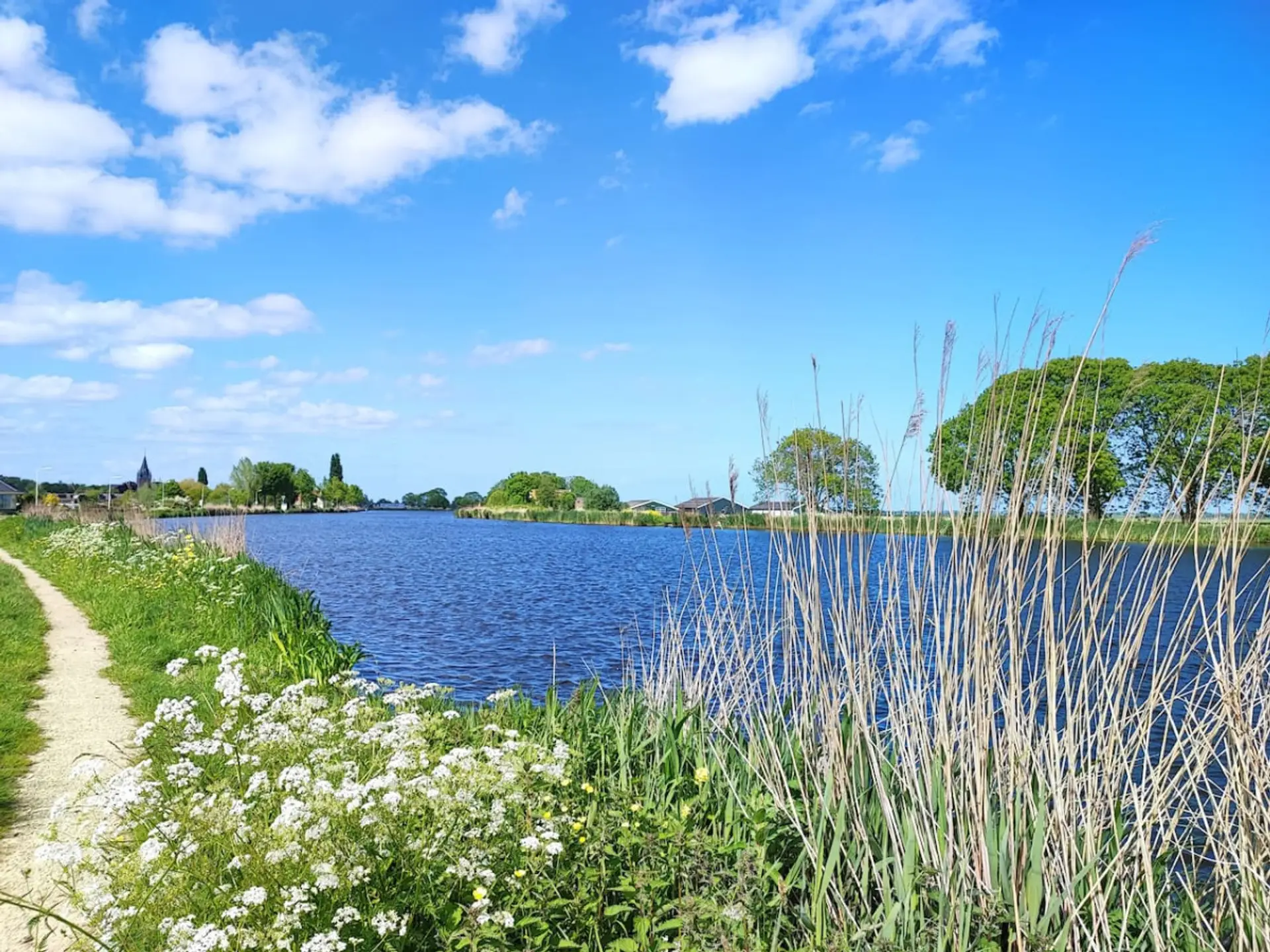 Make a nice walk along the river.
