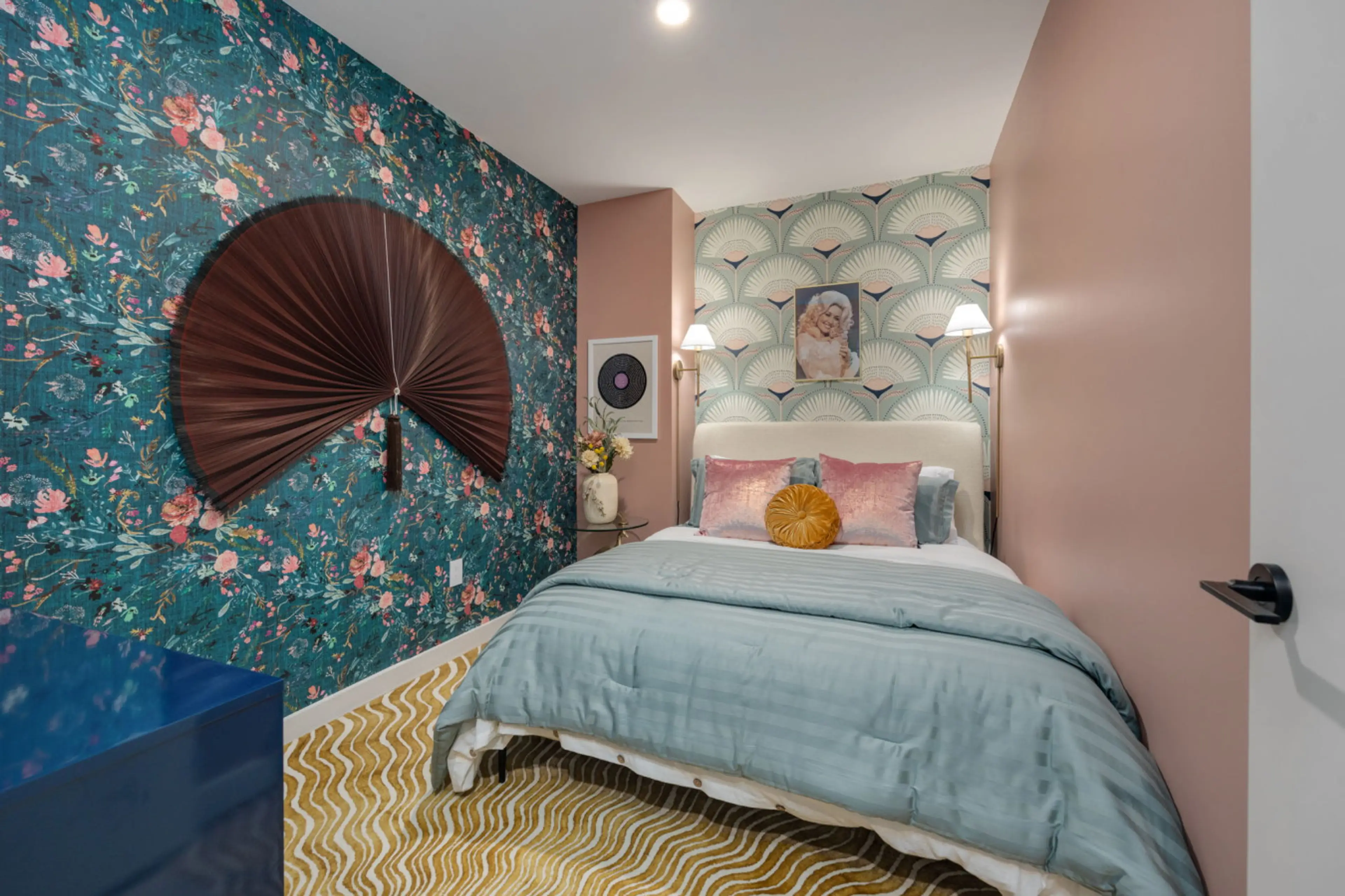 An upscale bedroom offering both luxury and tranquility