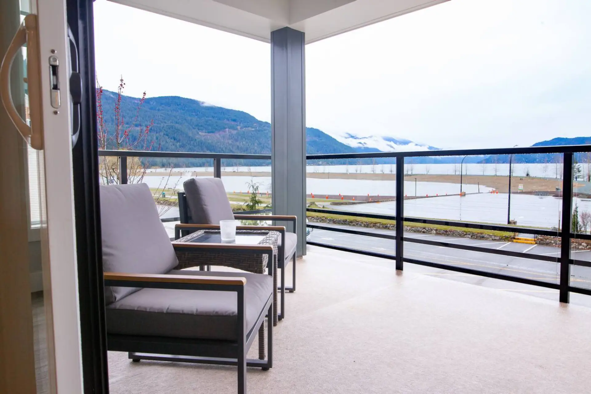 Dine indoors or take your meals out onto the patio with a view.