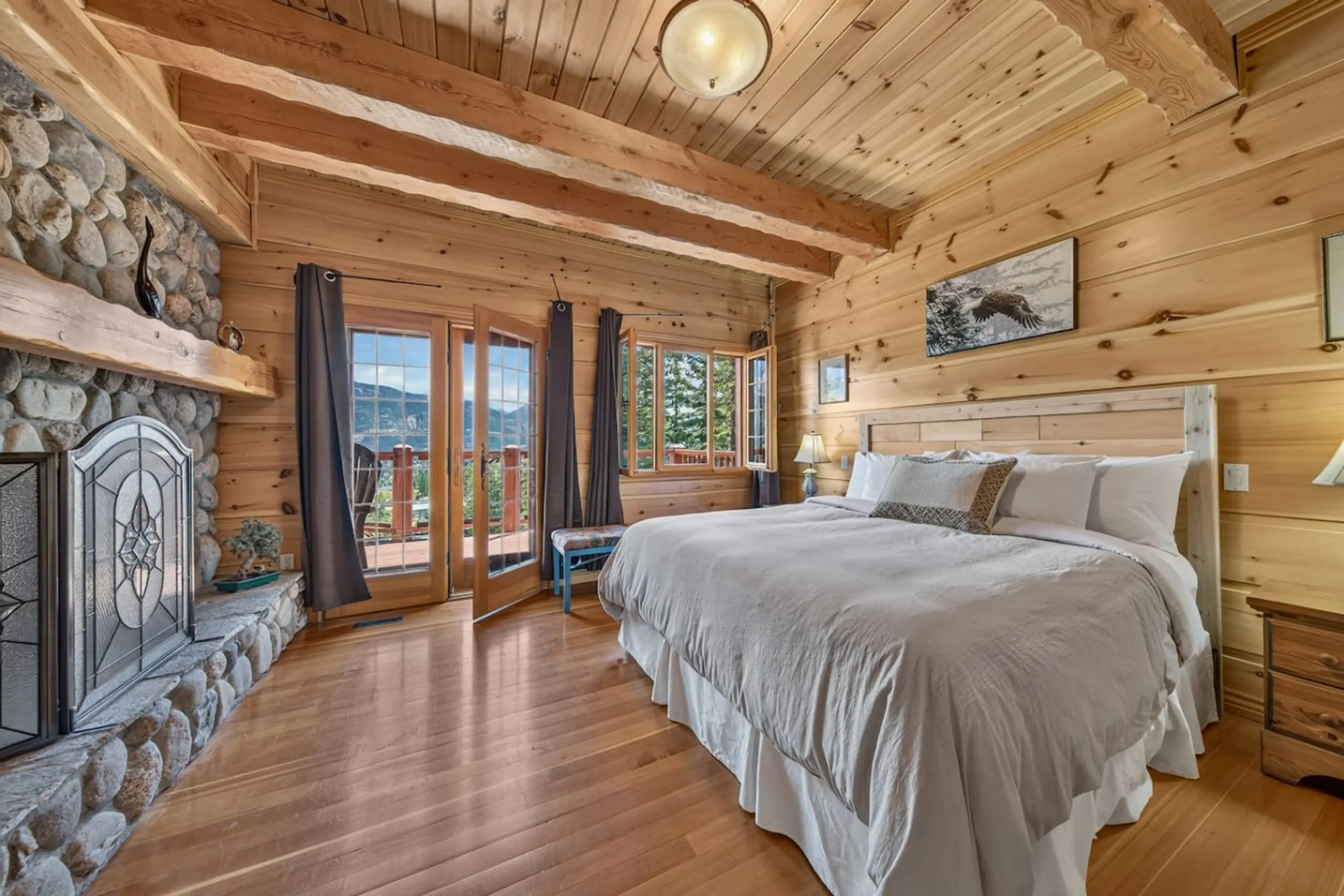 Bedroom one offers a comfortable place to rest after a day of adventure.
