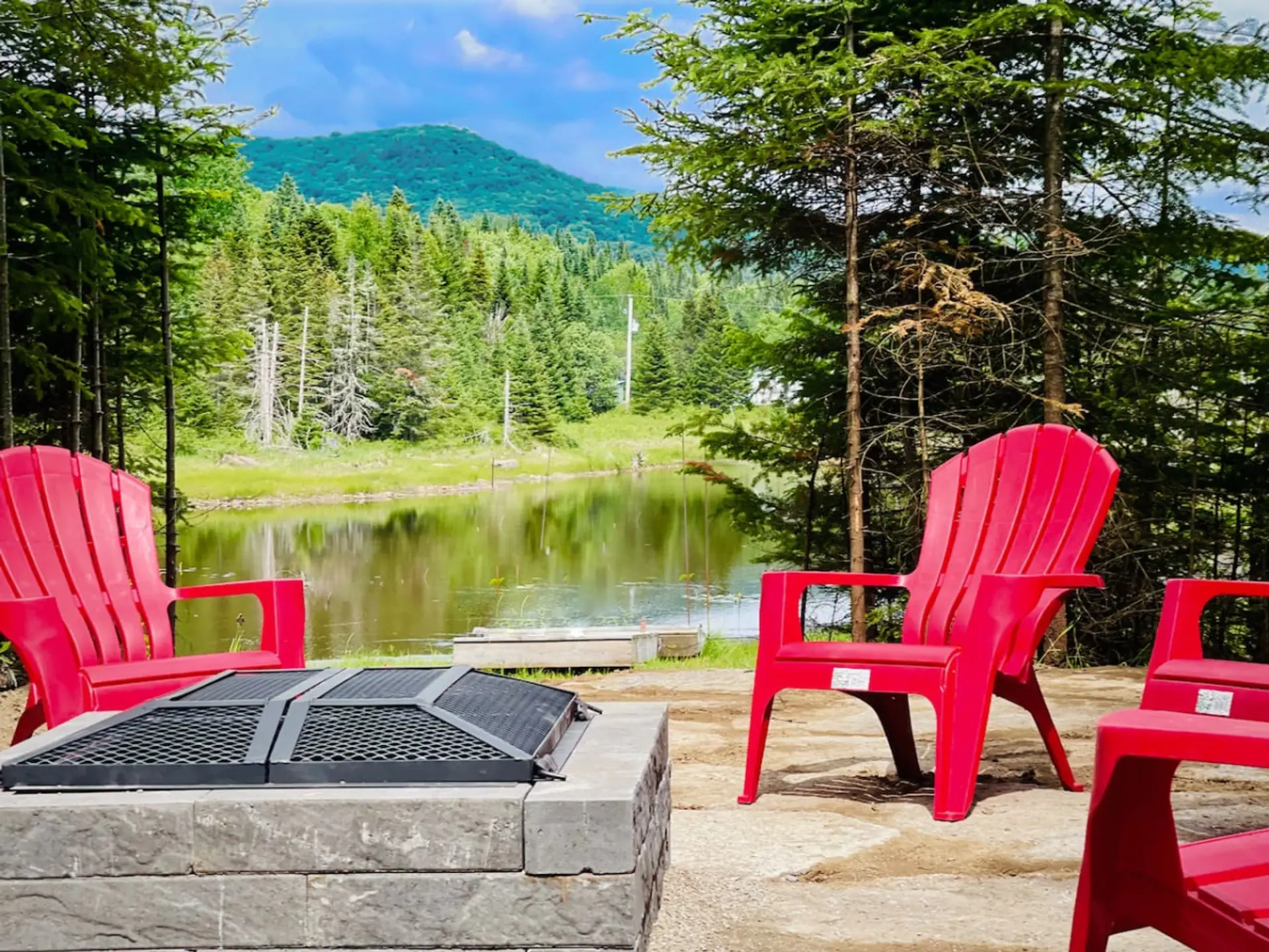 Outdoor Space with Fire Pit Inviting outdoor area with fire pit, perfect for evenings under the stars.