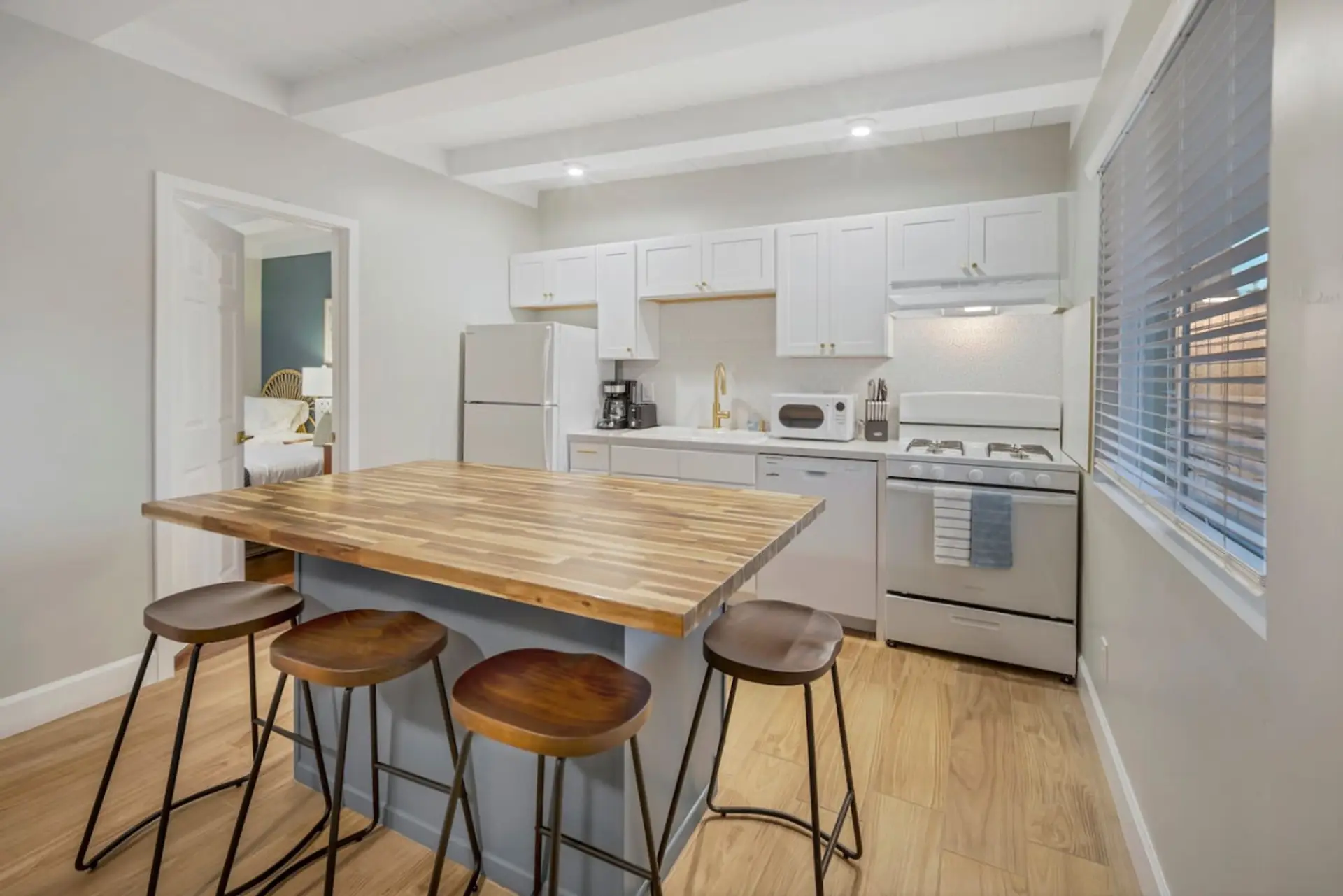 Whip up delicious meals in our kitchen stocked with all the essentials.