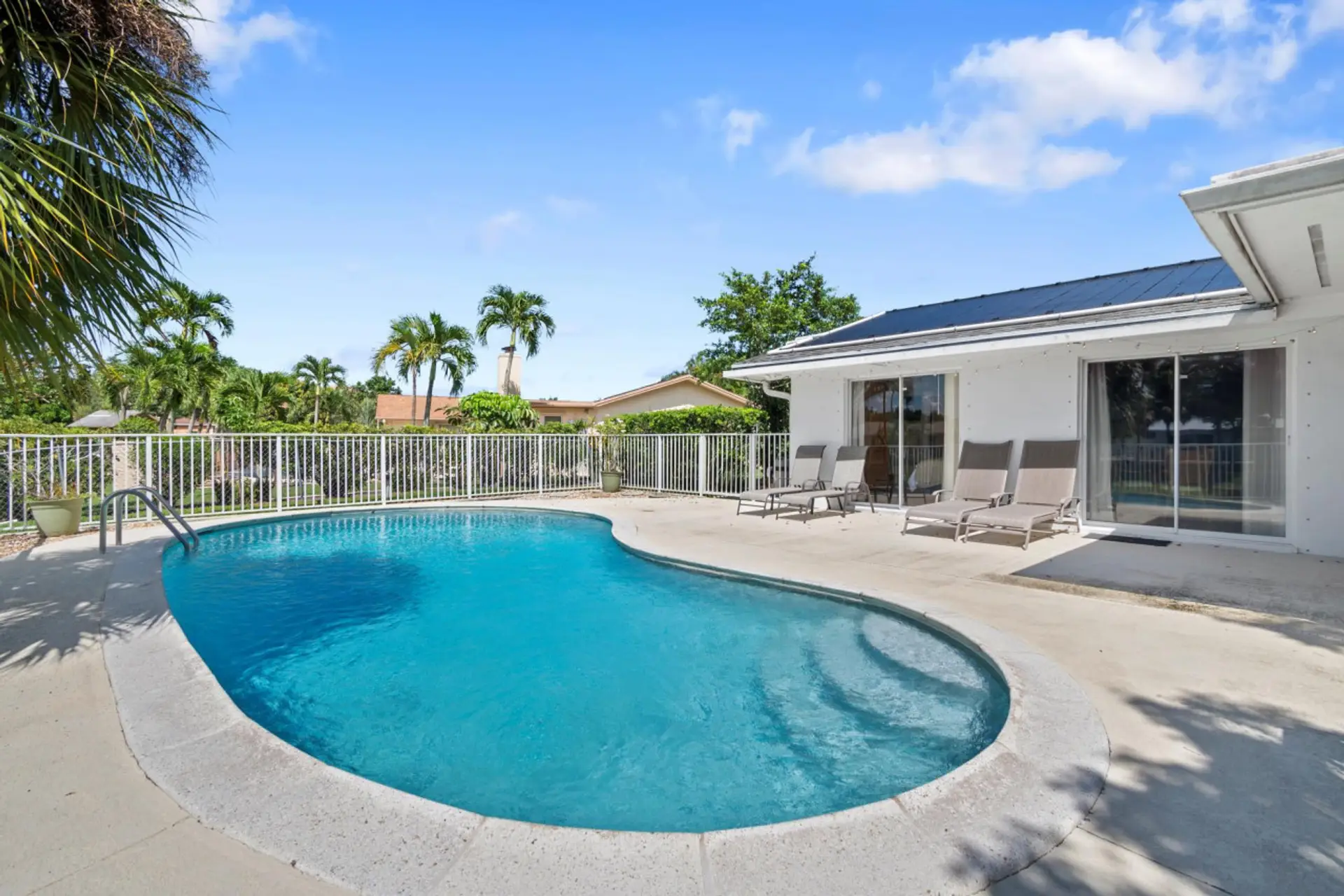 Large screened pool area designed for relaxation and outdoor enjoyment.