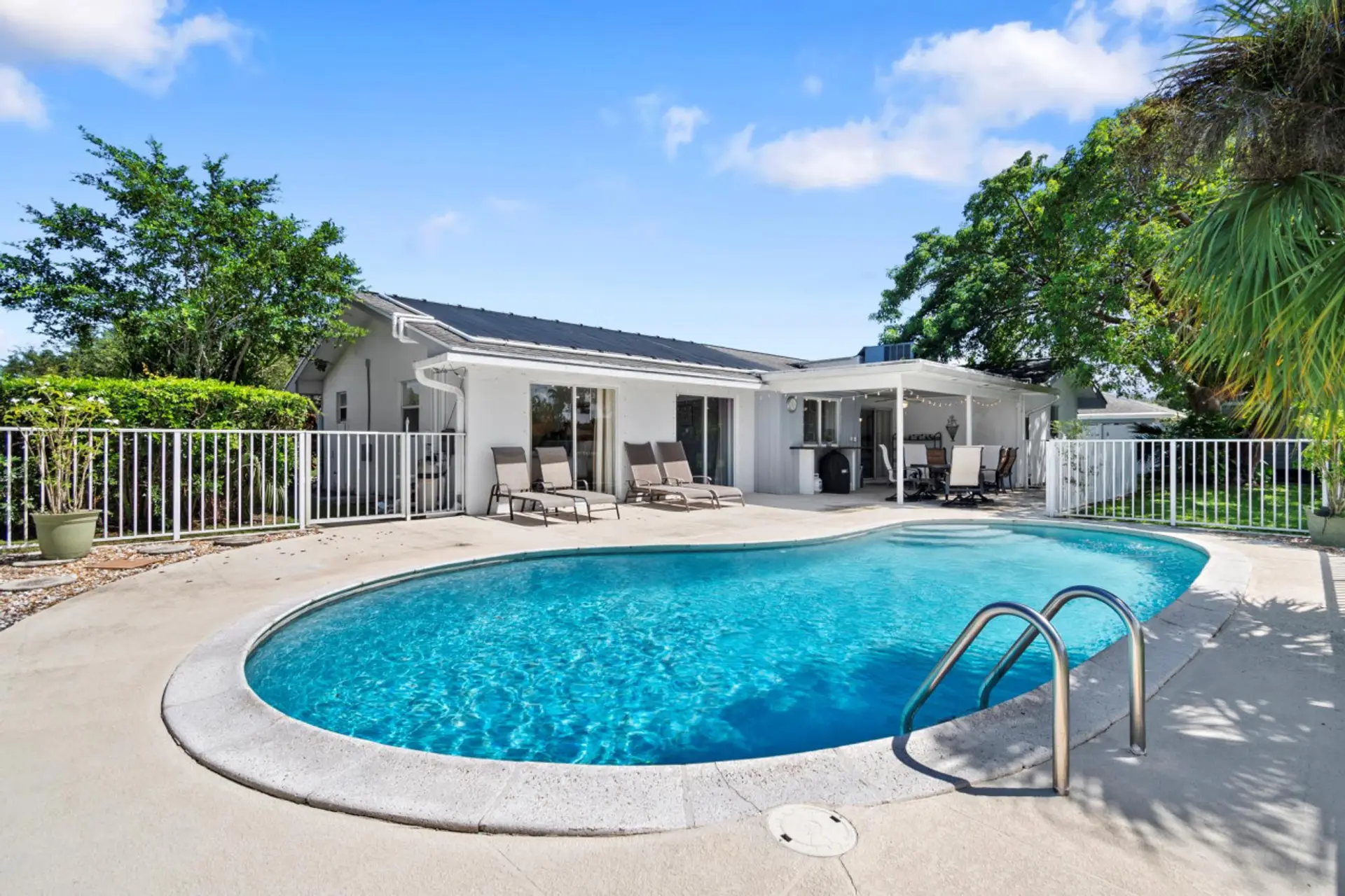 Relax by the screened private pool and soak up the Florida sunshine.