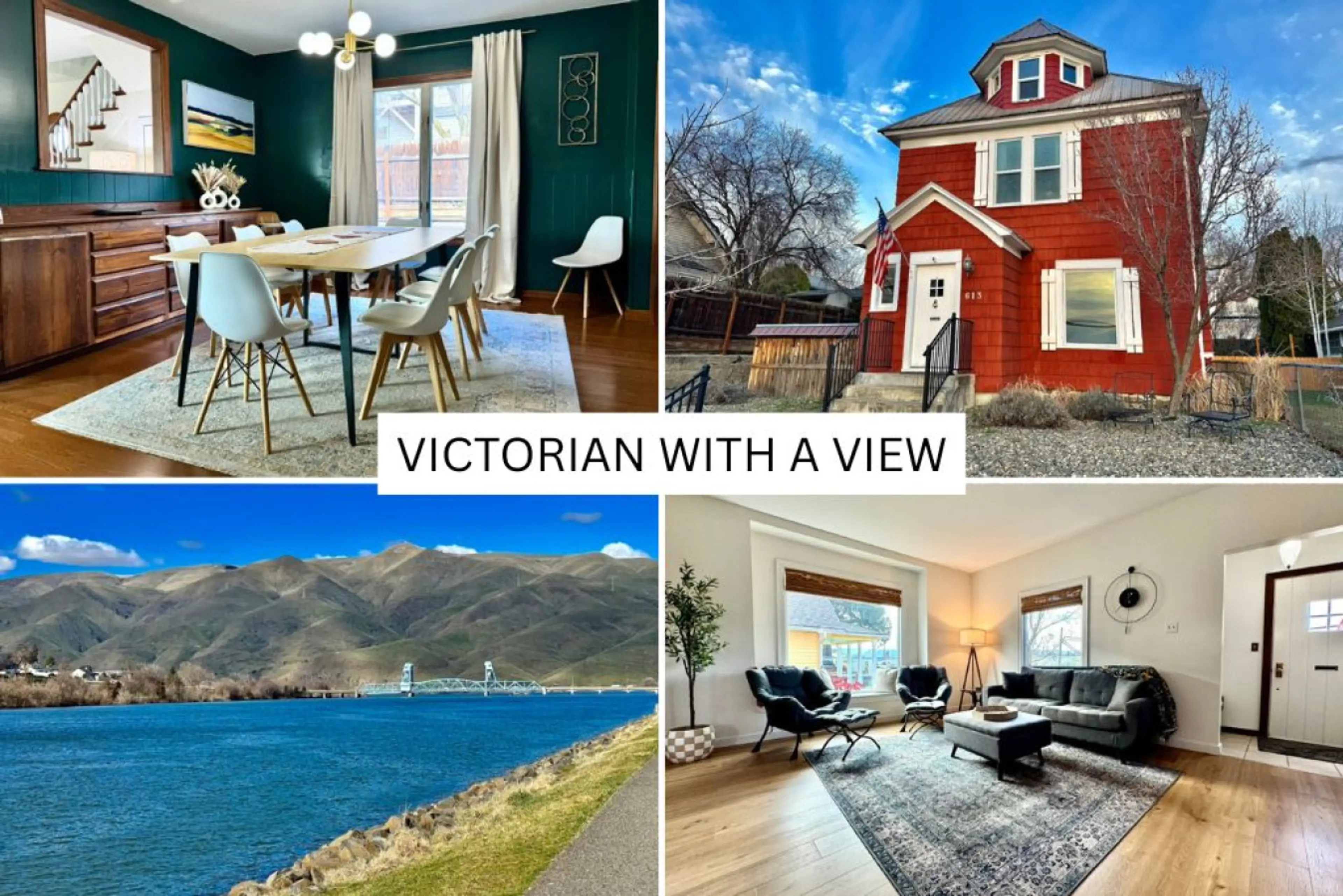 Beautiful Victorian home with a river view
