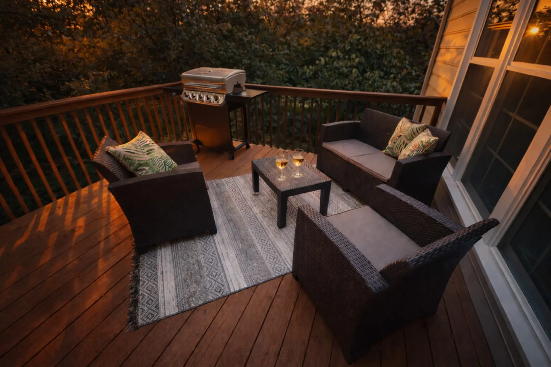 Golden Hour on the Back Deck