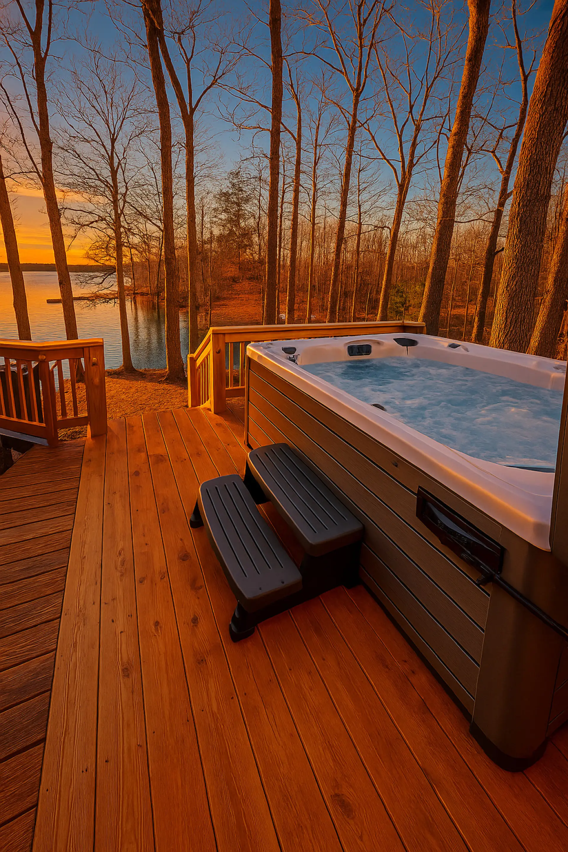 Sunset Sernity from the Private Hot Tub.