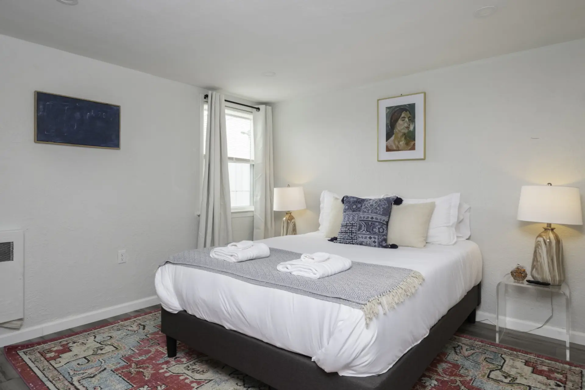 Sink into a cloud. Our premium mattress is topped with a plush topper for the ultimate sleep experience.
