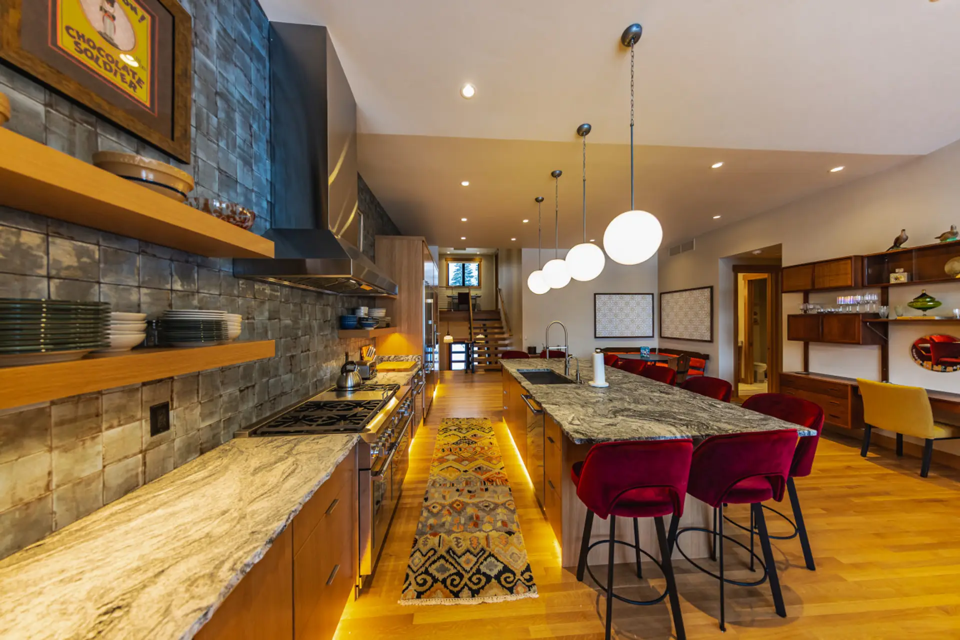 Chef Kitchen with Island Seating