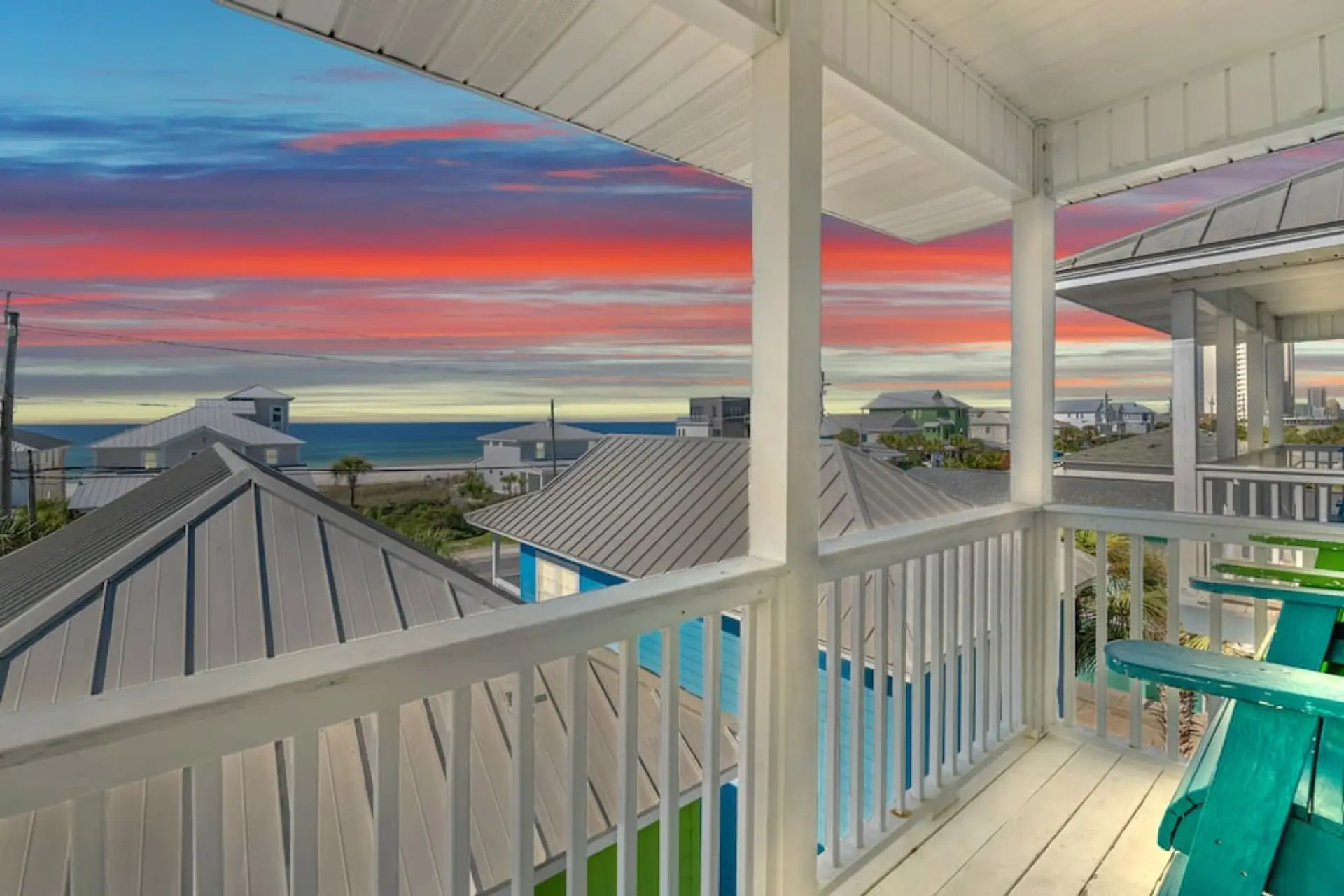Take in the beautiful views on the top floor deck!