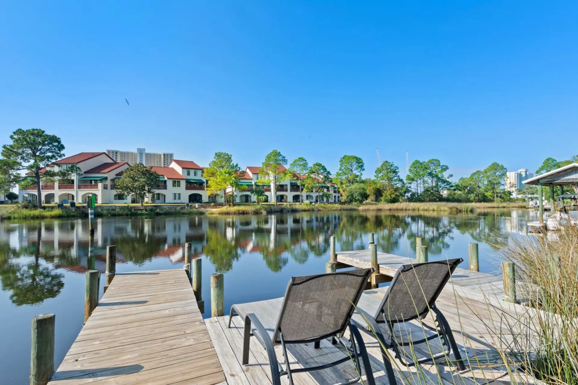 Enjoy breathtaking water views and watch wildlife from the dock while sipping your morning coffee or unwinding with an evening glass of wine. Plus, dock your boat for convenient access!