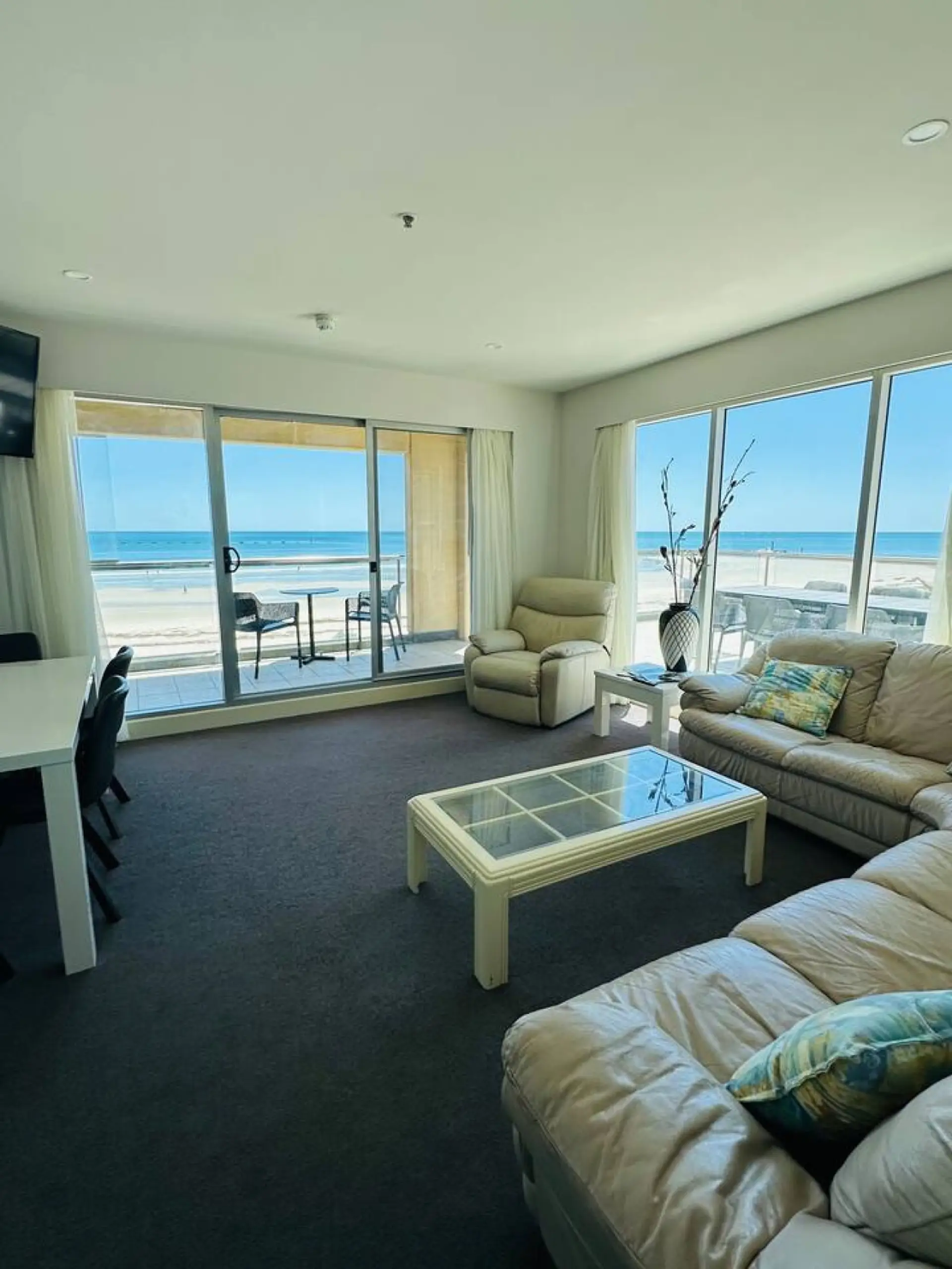 Stunning sea views from the living room
