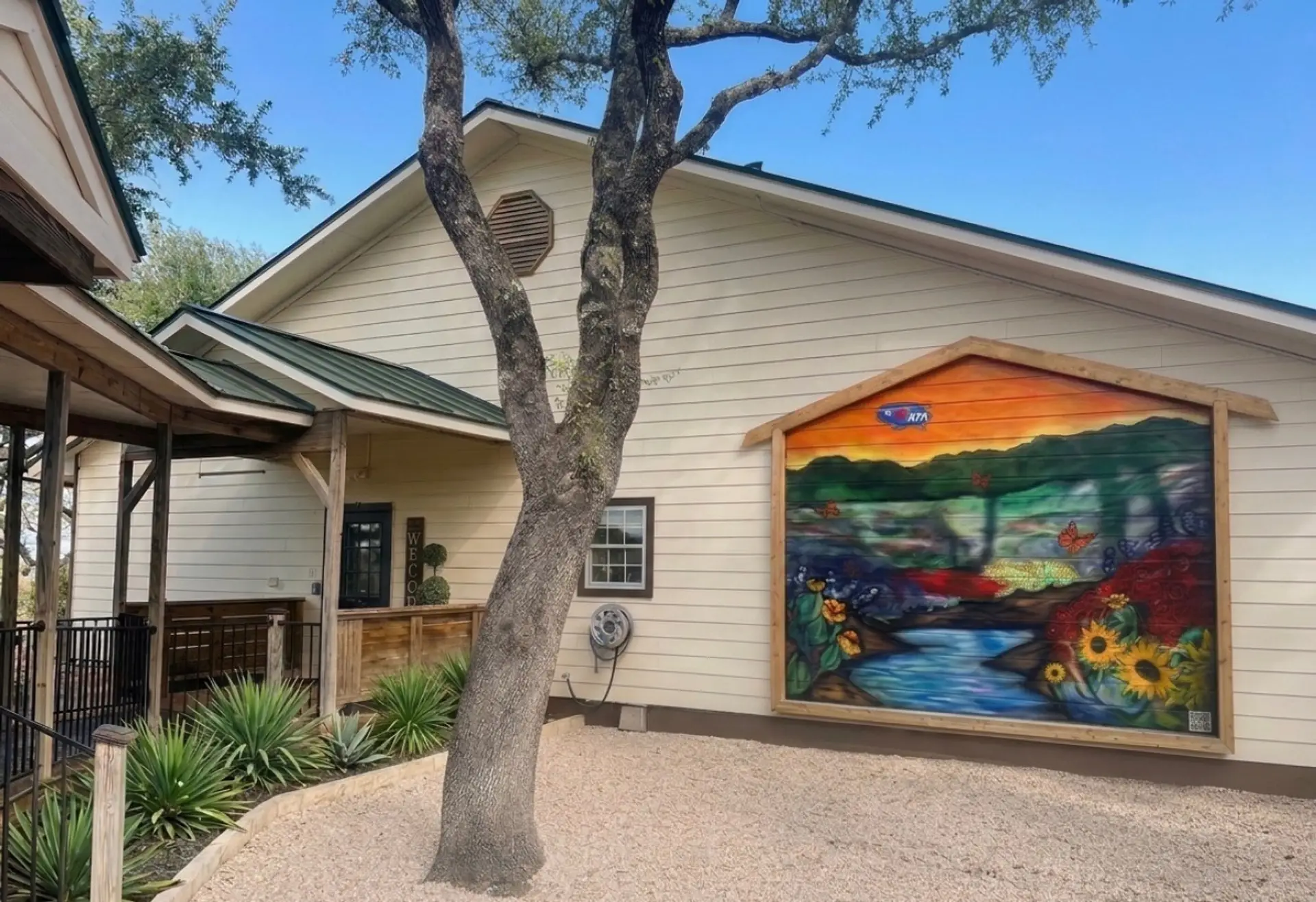 Custom mural by local artist