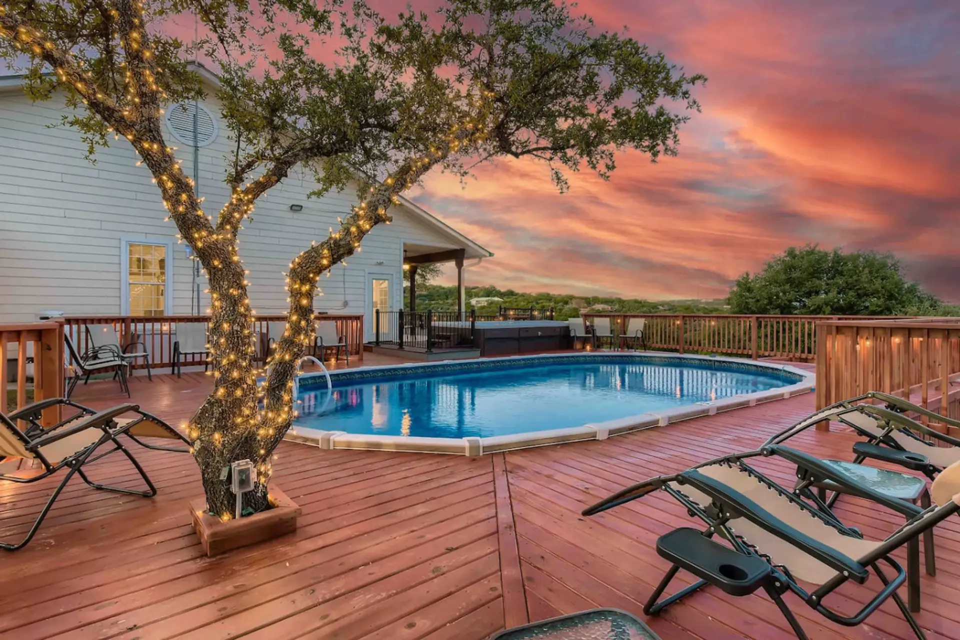Large 18x33 Swimming Pool that is 5’ deep. Please note you can hear music from Front Brewery from the pool deck on Friday and Saturday nights