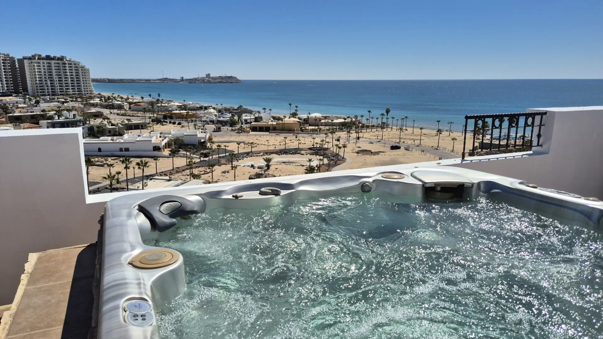 Private Hot tub with an incredible view