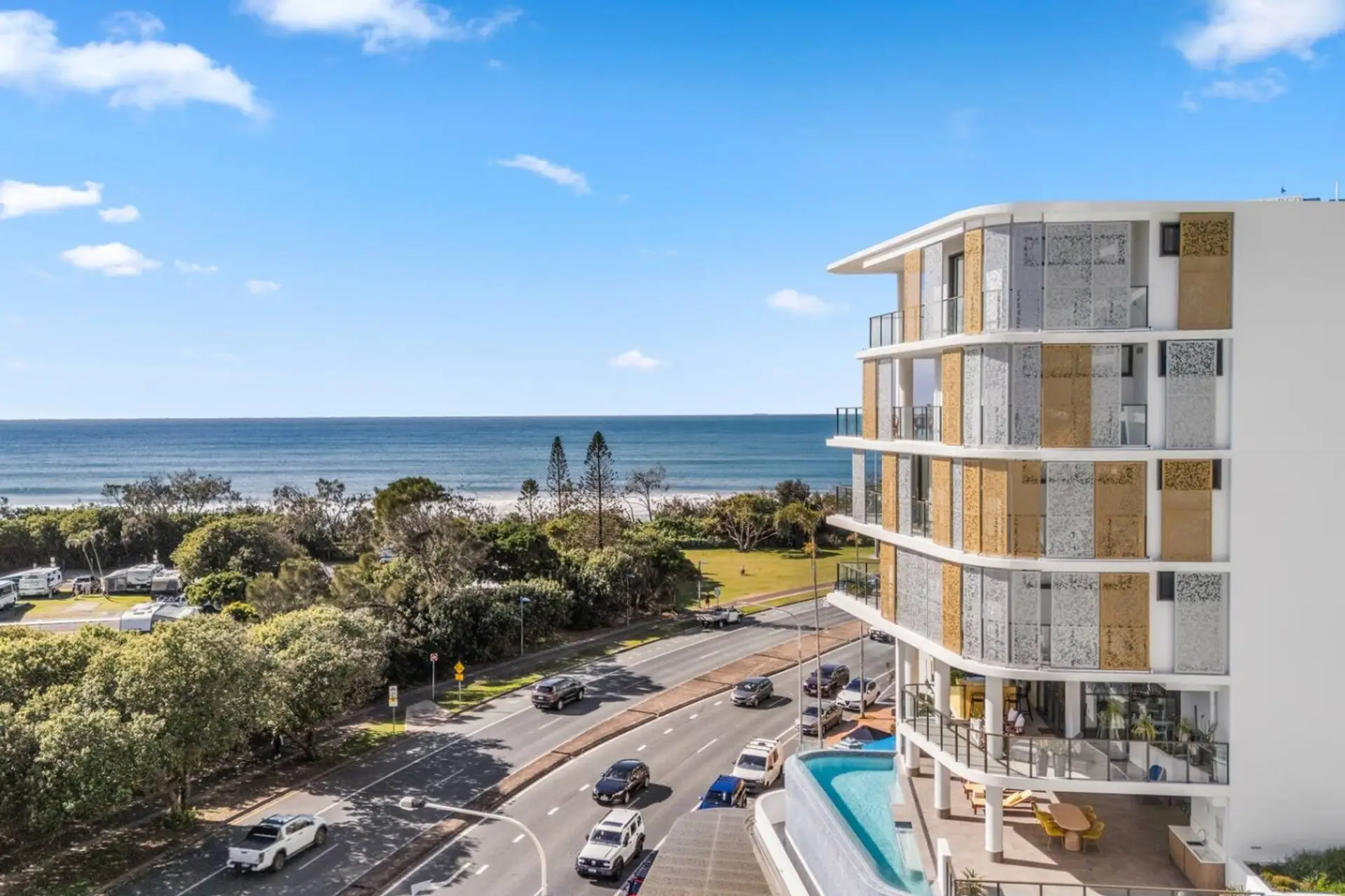 Building and ocean