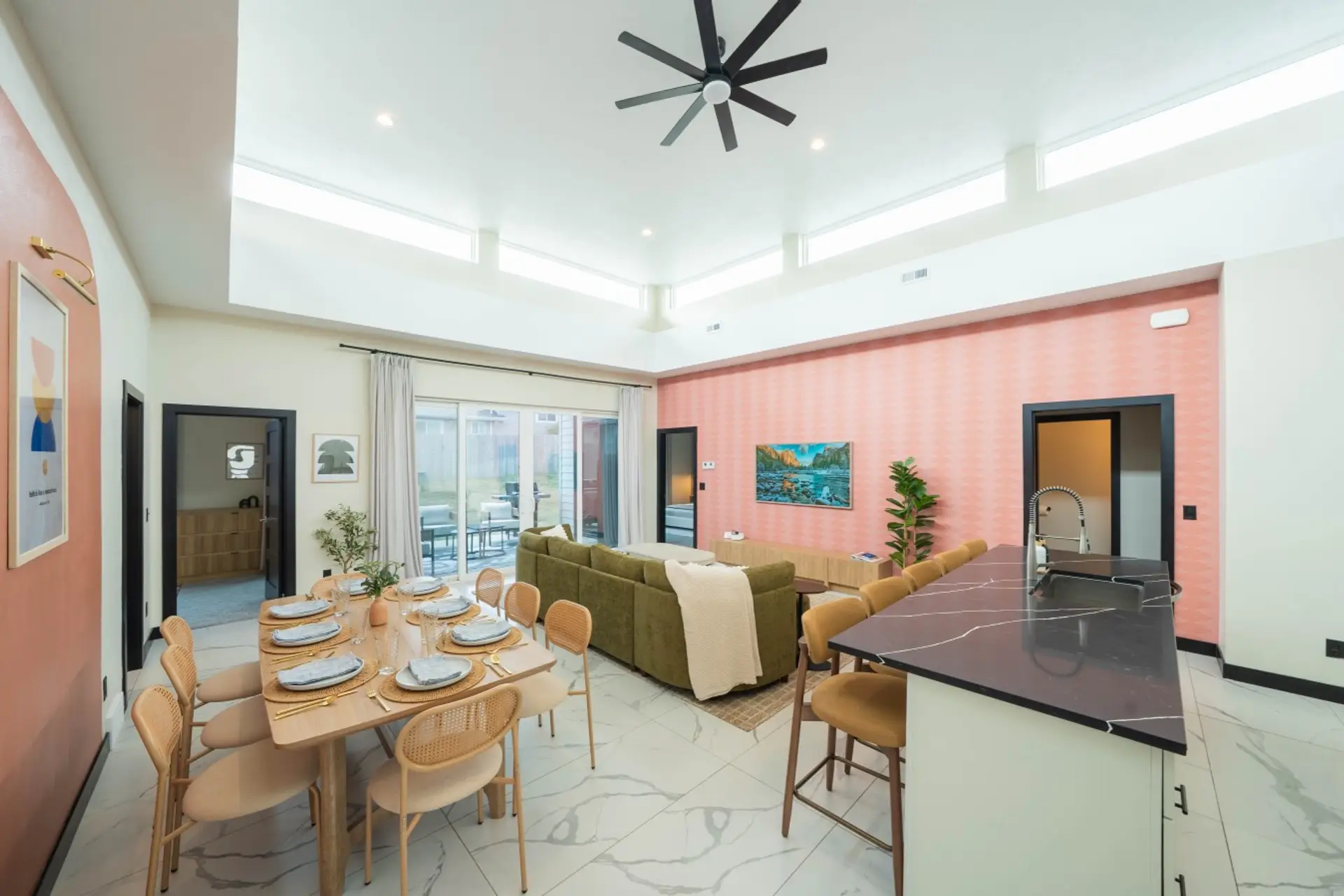 Welcome to The Metta! You'll enjoy the open floor plan and natural light soaring in the space.