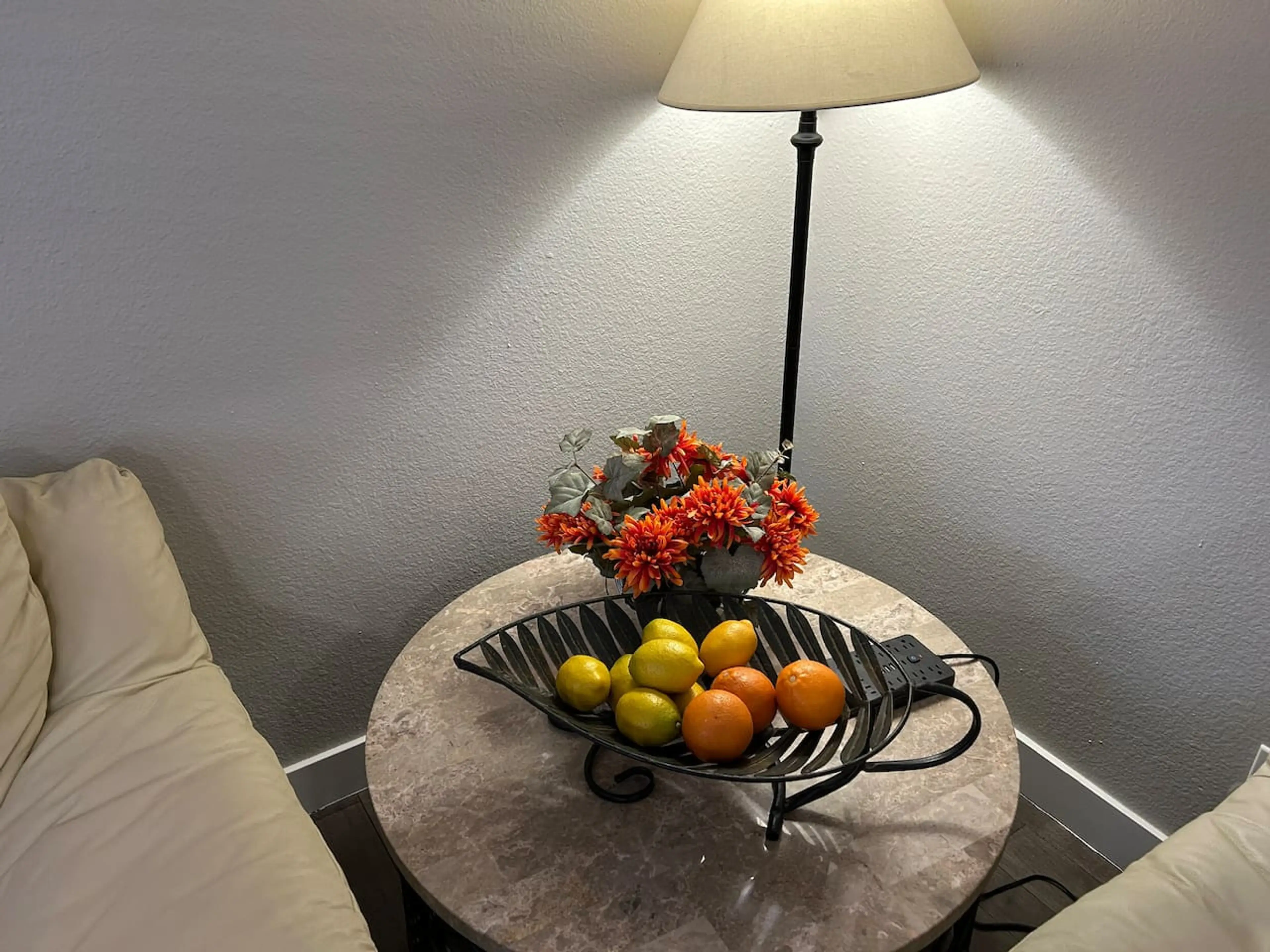 Living room extra plugs for chargers