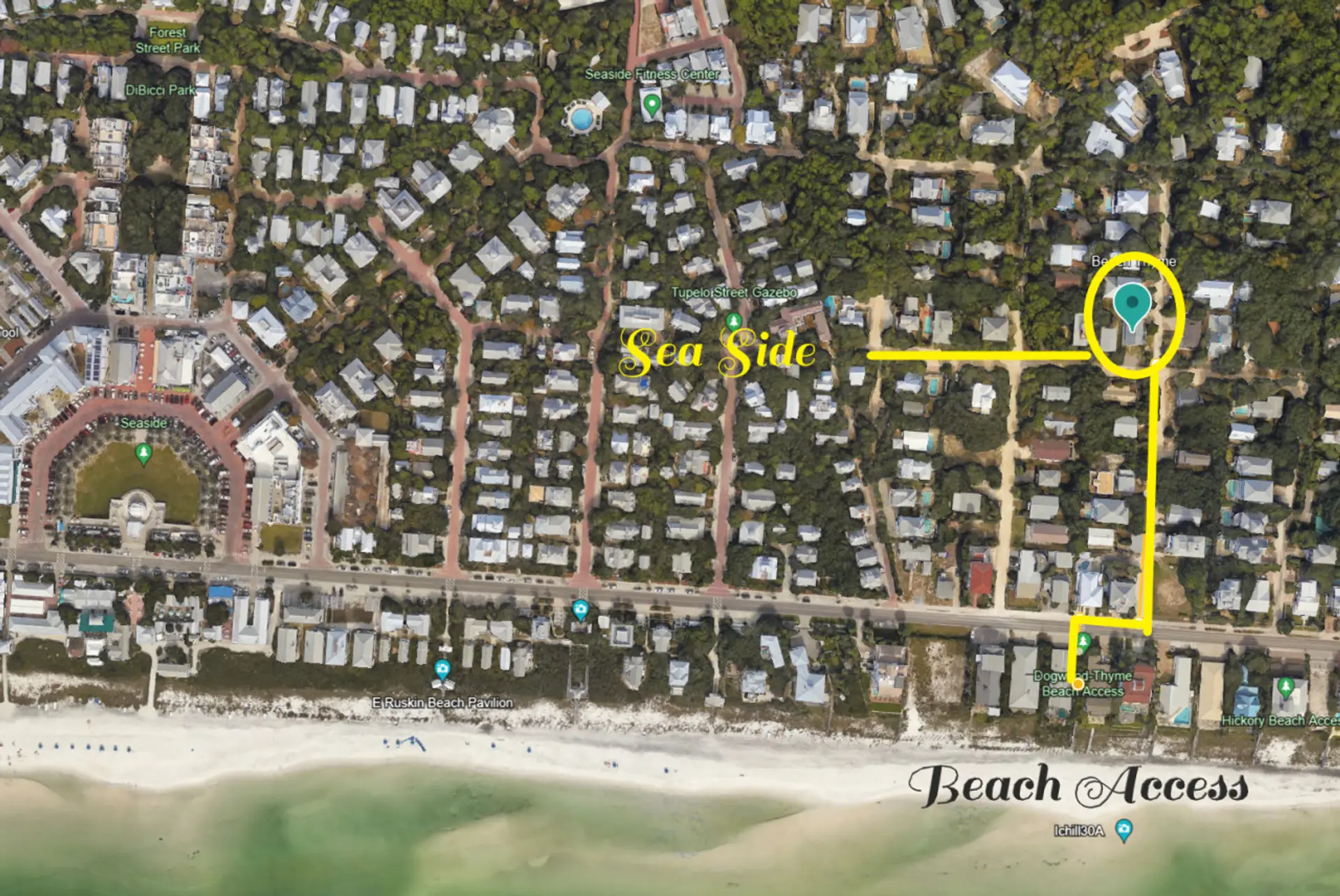 Enjoy an unbeatable location just steps from the beach and nestled in the heart of Seaside’s charming community