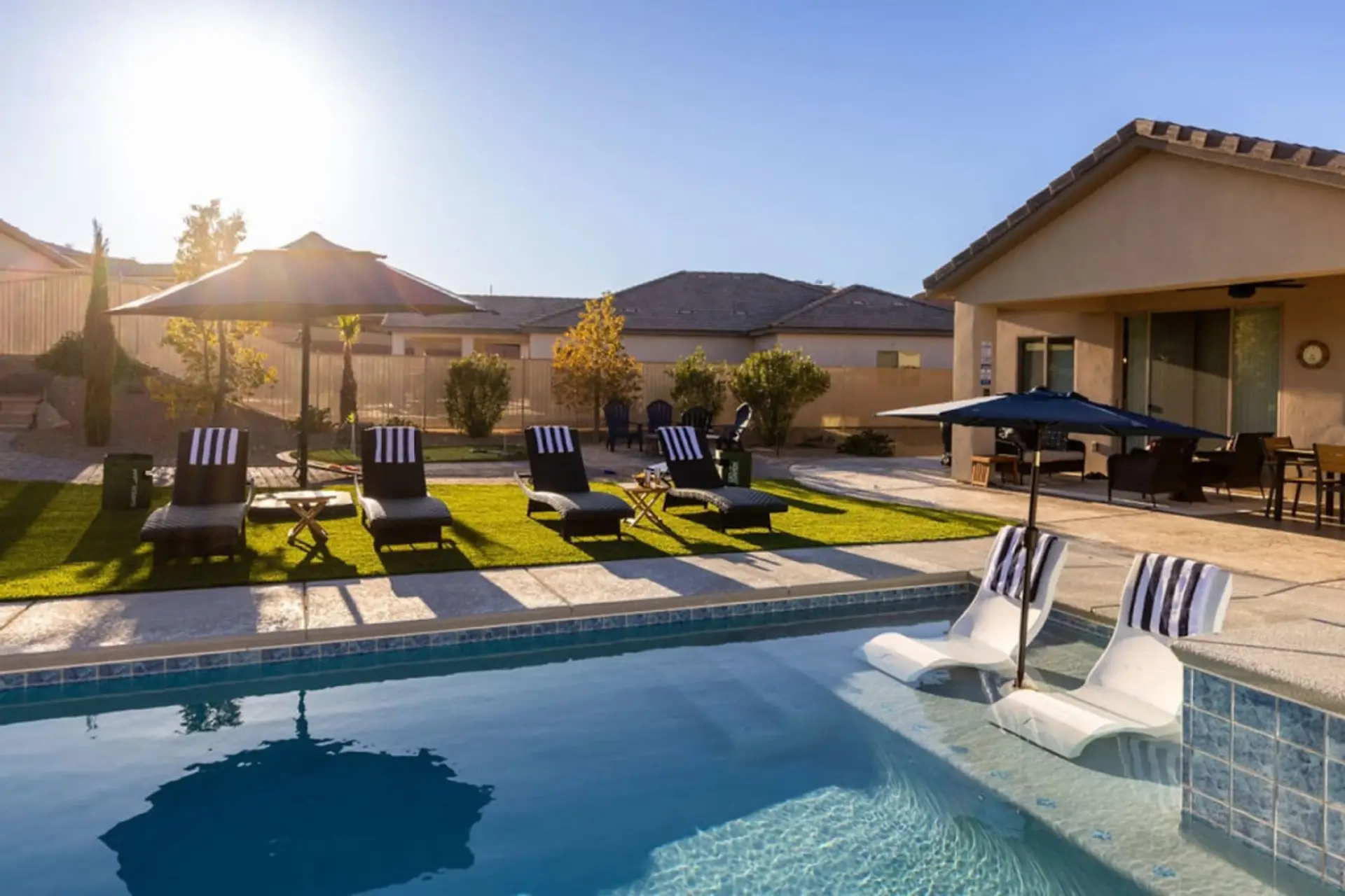 Lounge poolside and soak in the Mesquite sun.