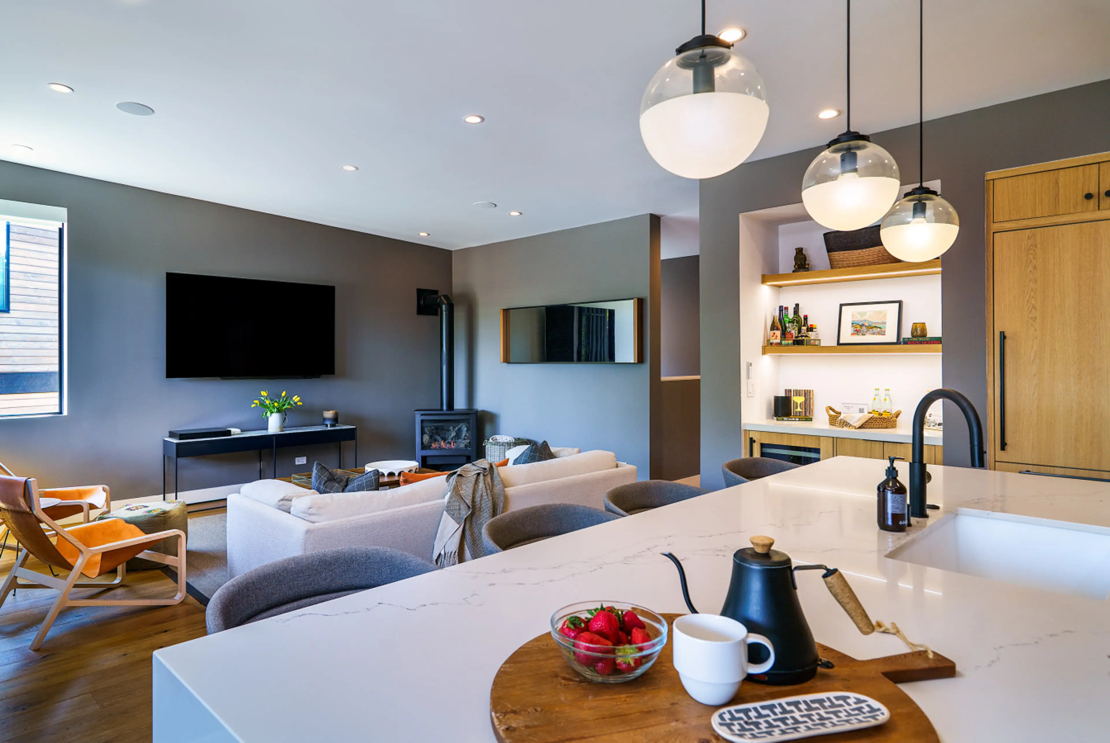 Cozy up in modern mountain luxury
