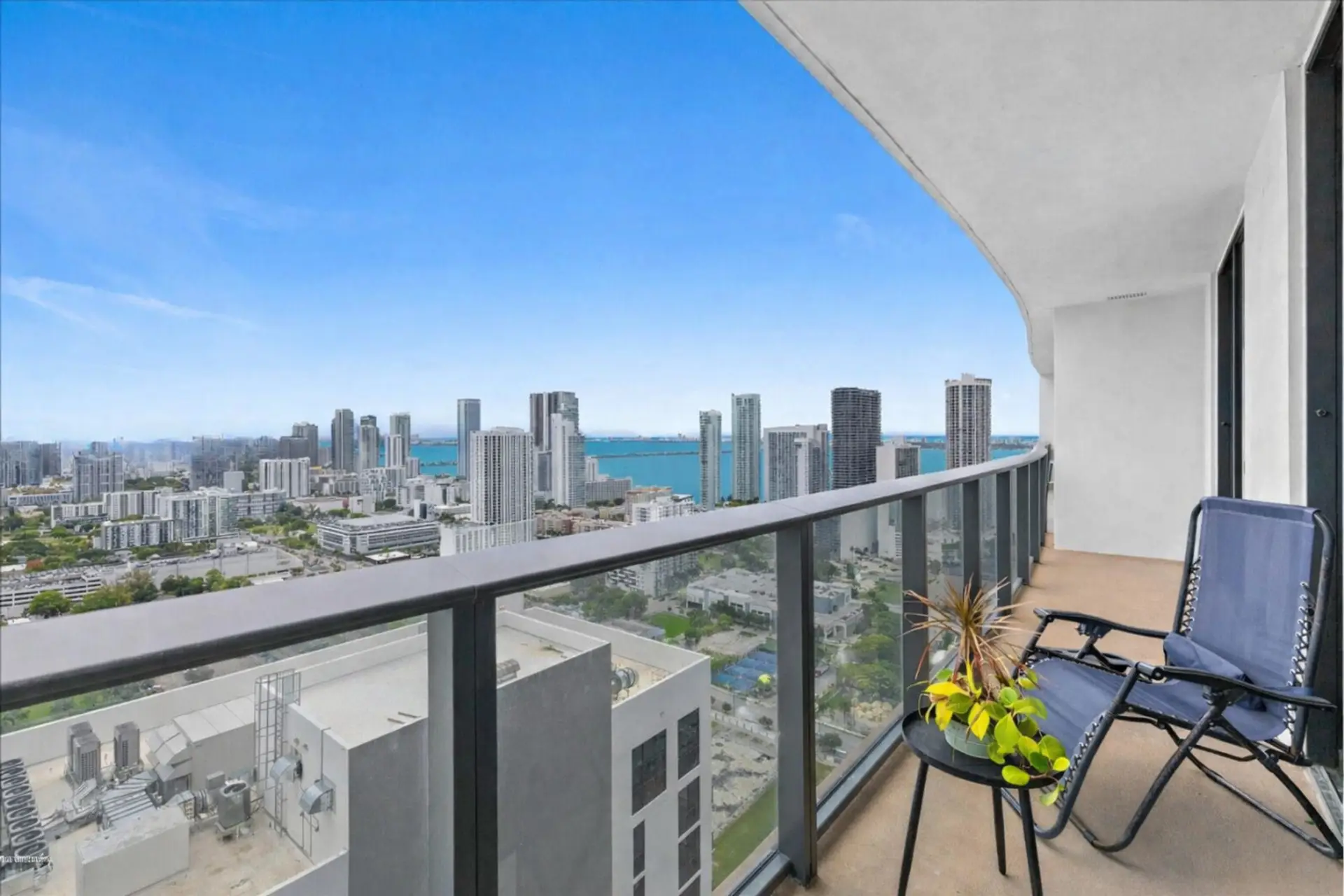 Patio City View: Unwind with breathtaking sunset and skyline views right from your private balcony.
