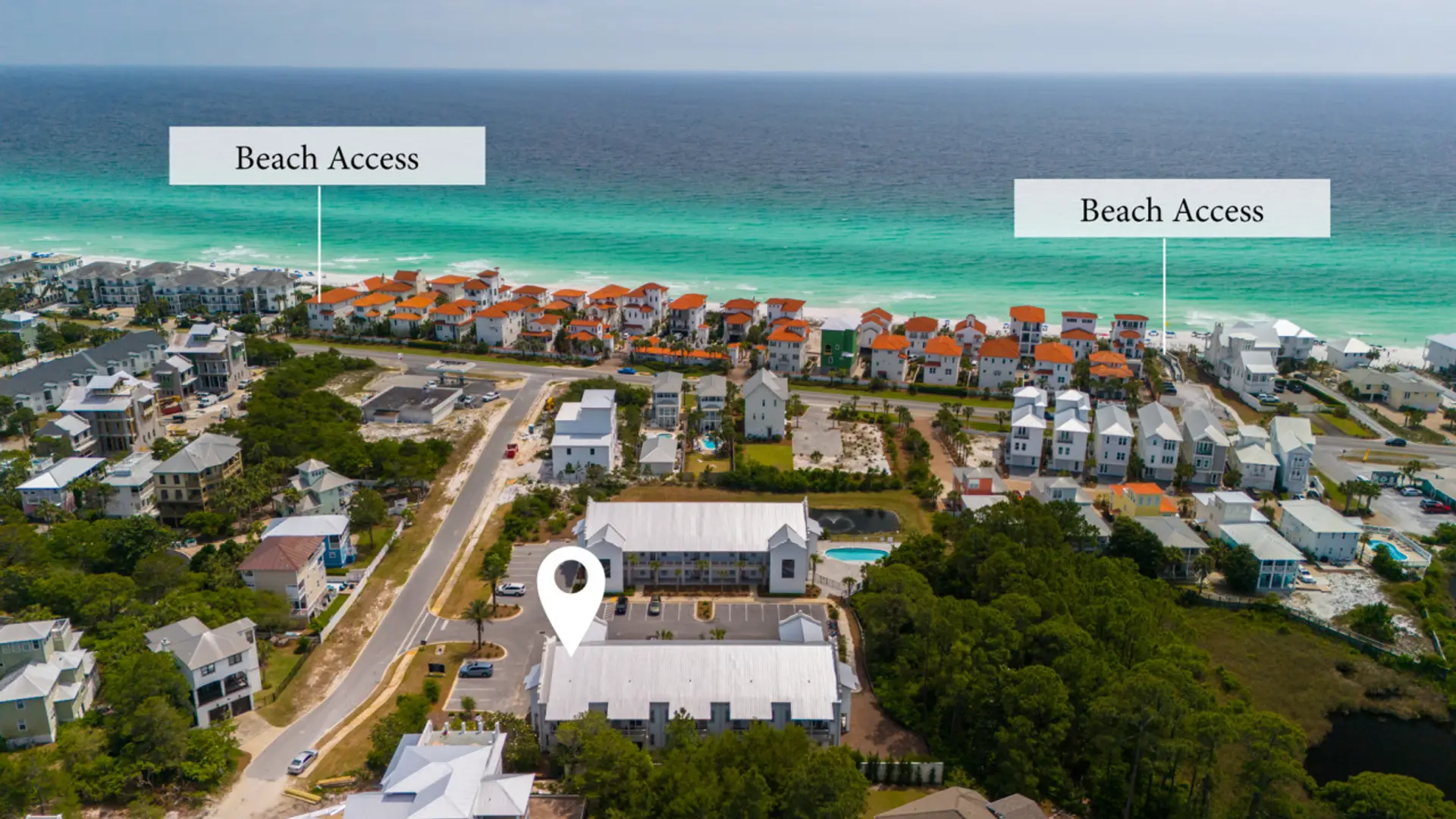 Tenne Sea is steps from the beach access in quite condo