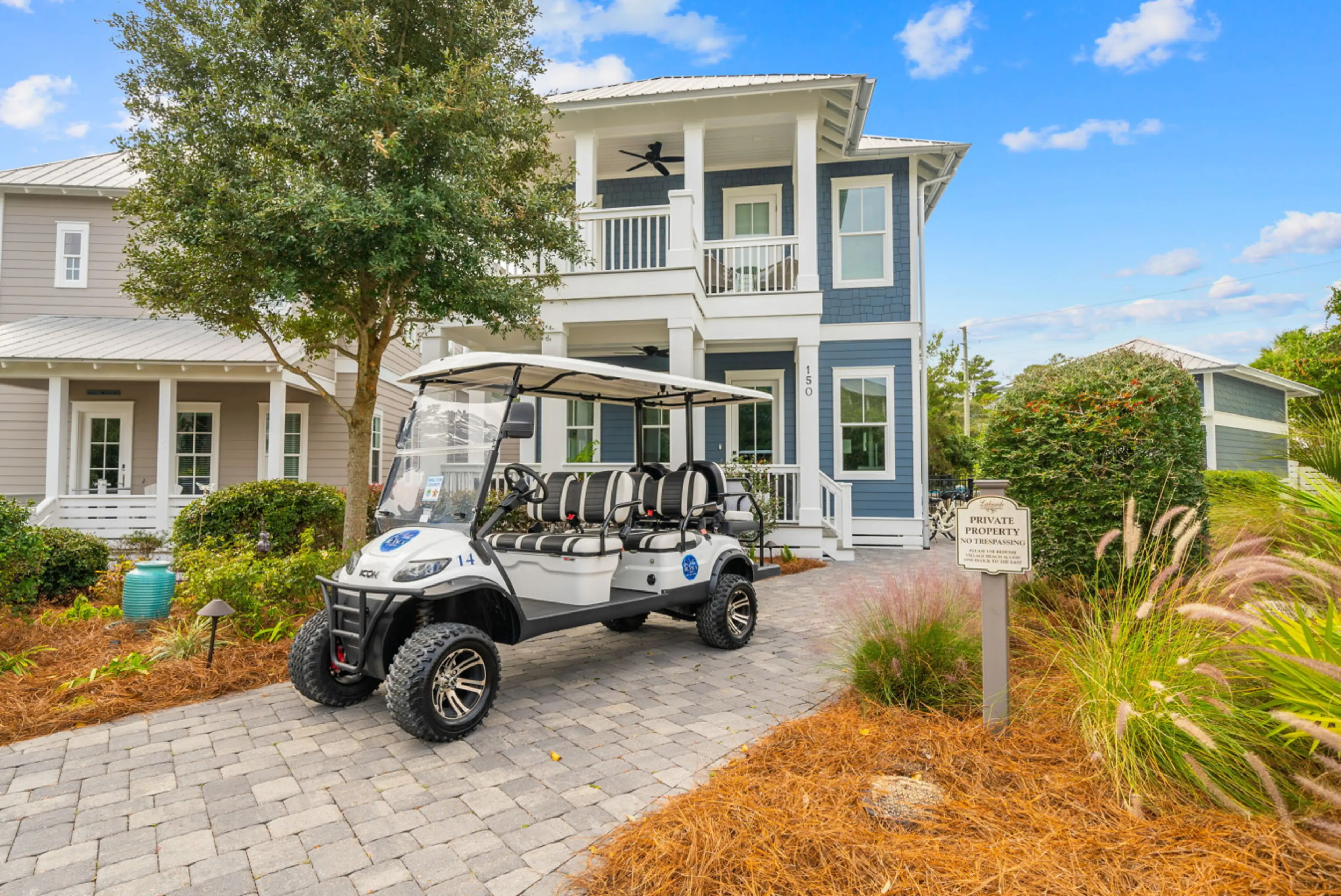 6 seater LSV included to take to the beach access