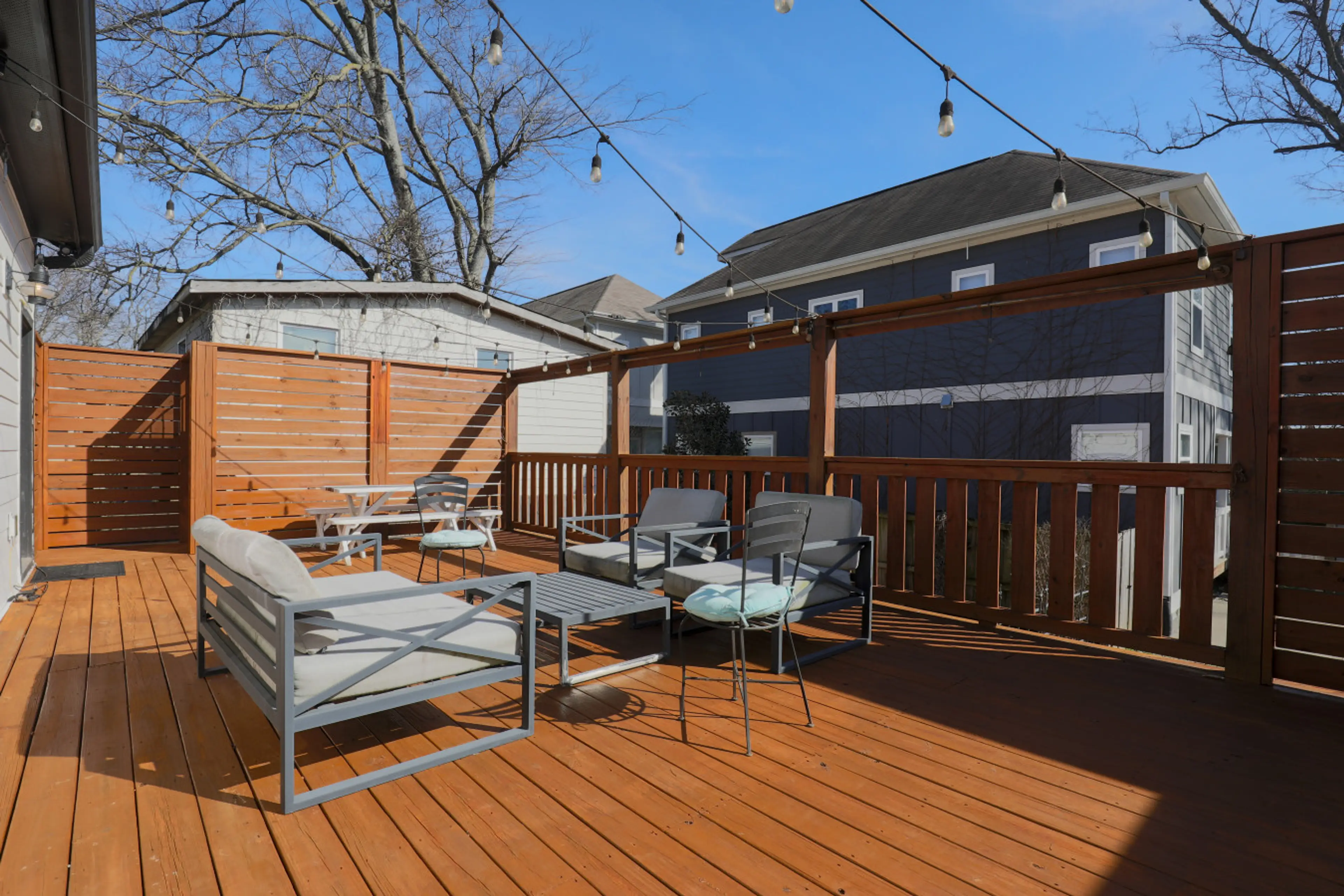 Amazing outdoor space with plenty of place to relax, grill, or play games