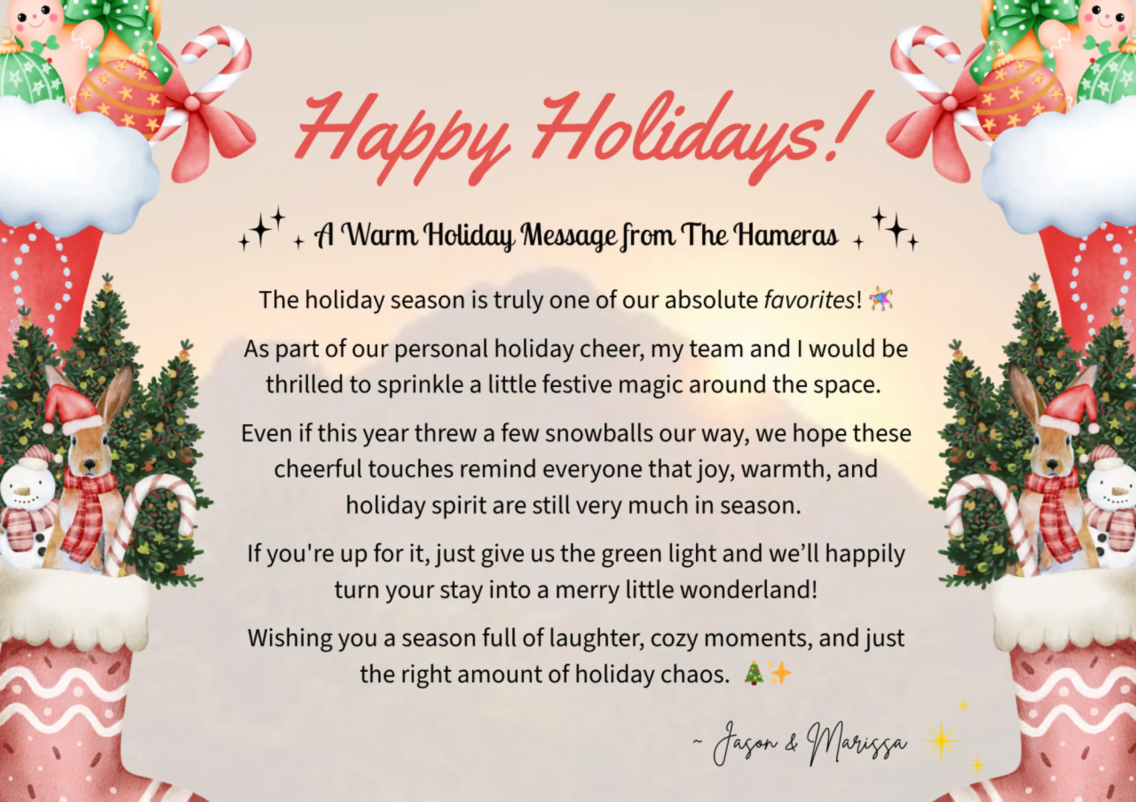 Can't wait to celebrate with you! 🎄⭐️🎉