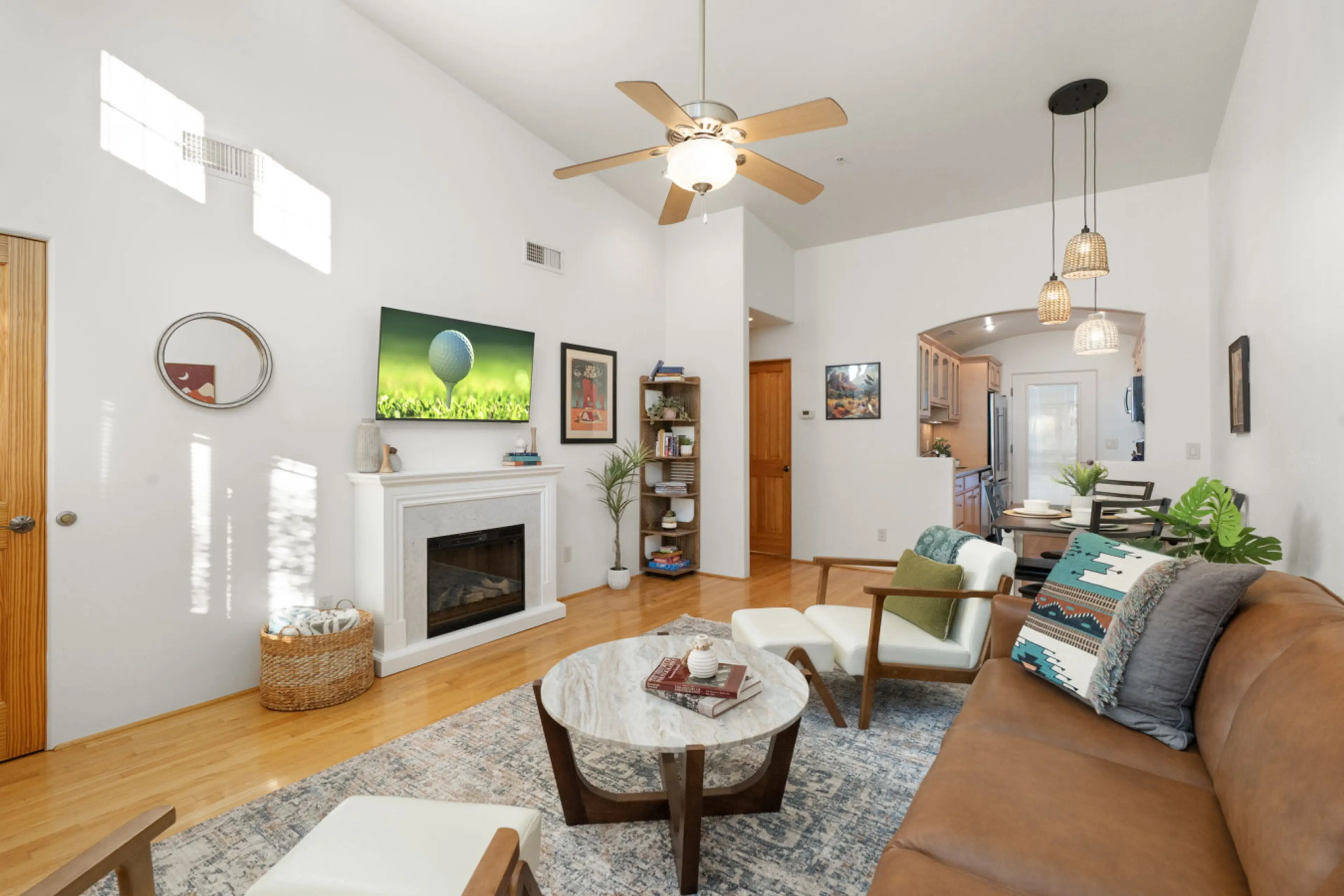 Relax in style — your cozy living room retreat awaits.