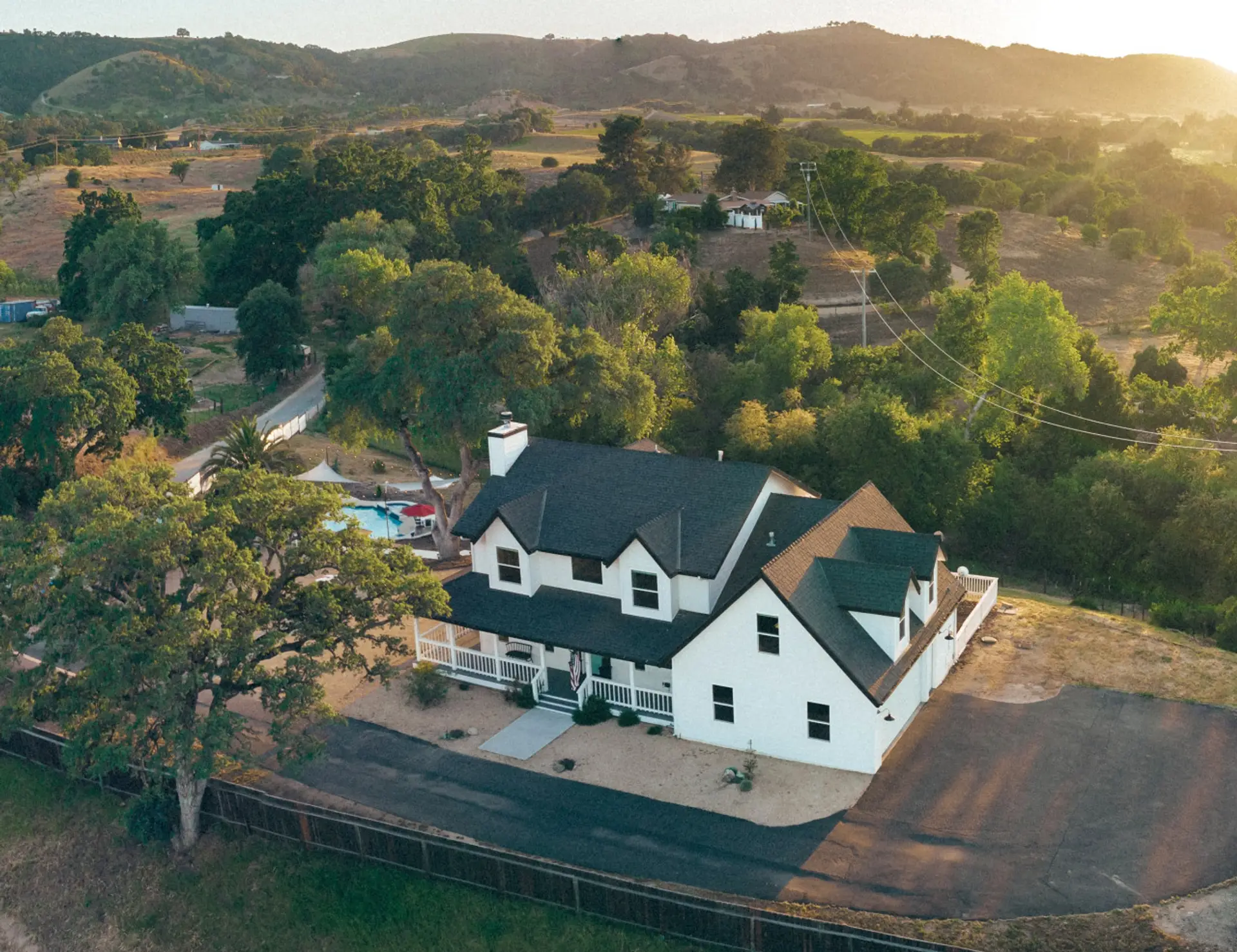 Aerial property view