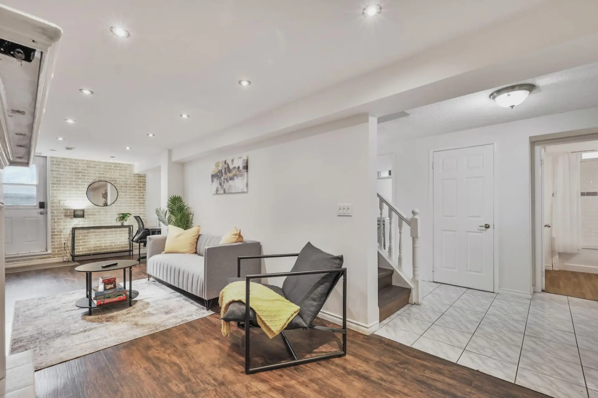 Relaxation defined. Enjoy the modern, light filled living area with distinct zones for unwinding and preparing for the day. Stylish decor and a cozy ambiance ensure a memorable and comfortable stay.