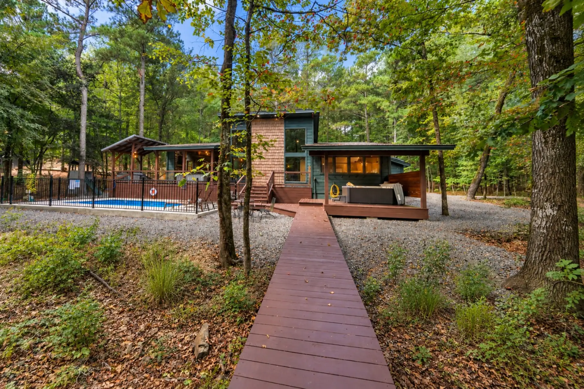 Wine Time Modern Rustic Cabin Retreat in the Woods